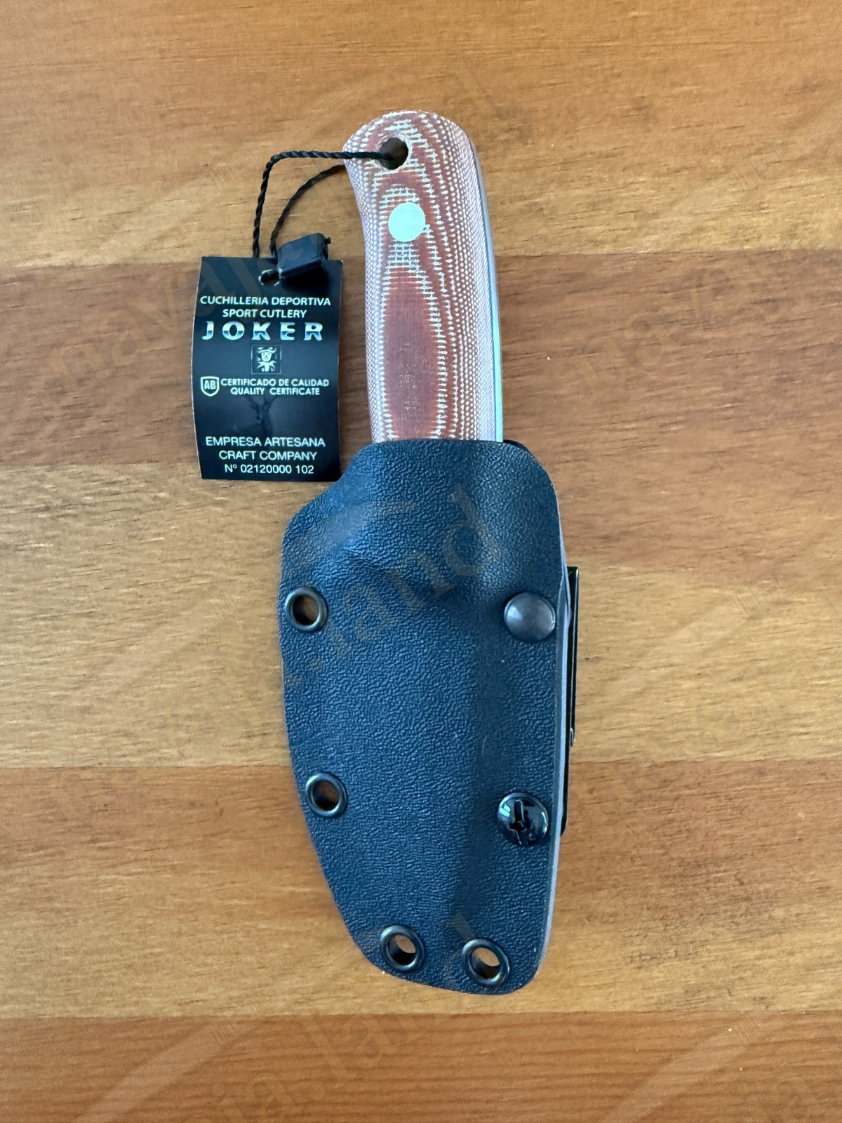 Joker Erizo TS1 3" Bohler N695 Steel Blade Fixed Knife Micarta Kydex Sheath