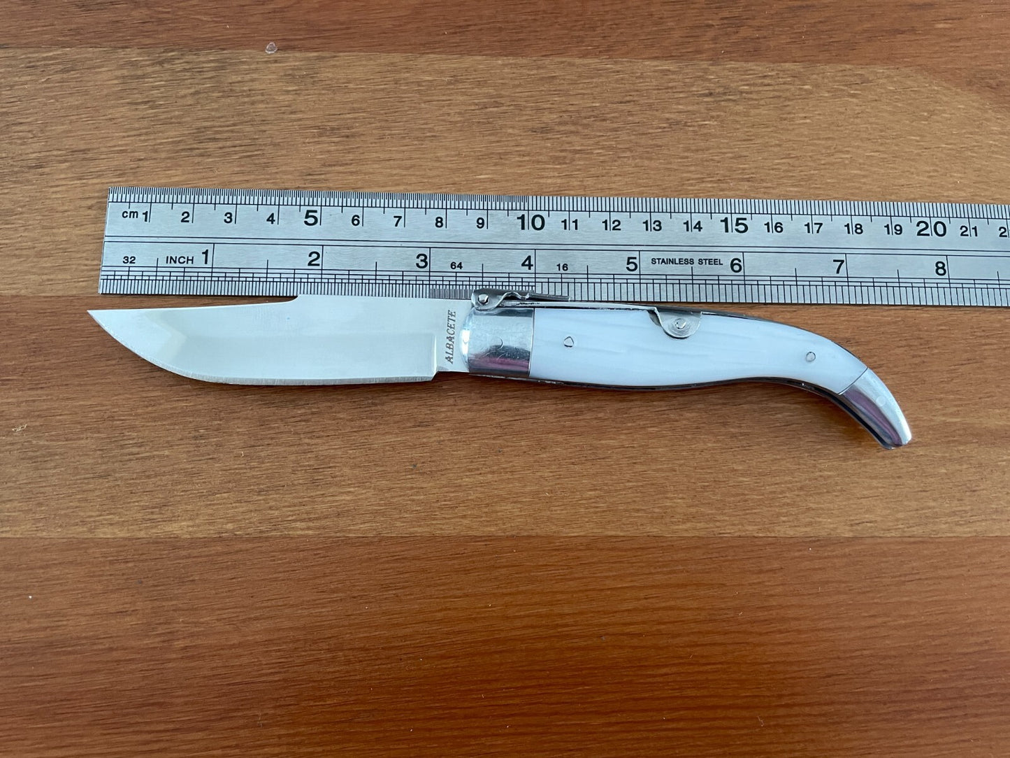 3.3" Spanish Navaja Pocket Knife Celluloid Scales Handcrafted High Quality