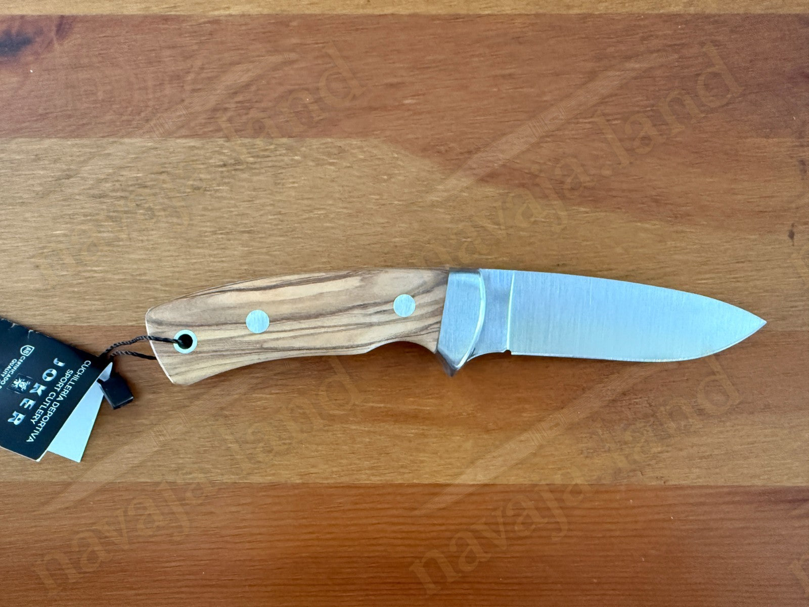 Joker Corzo Hunting Knife 3.93” MOVA Blade | Olive Wood Handle | Leather Sheath
