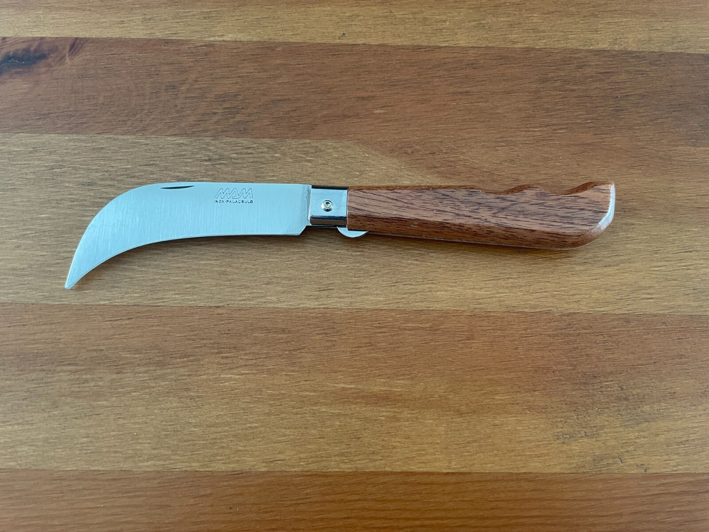 3.54" Portuguese Navaja MAM Harvesting and Mushroom Bubinga Wood Handle