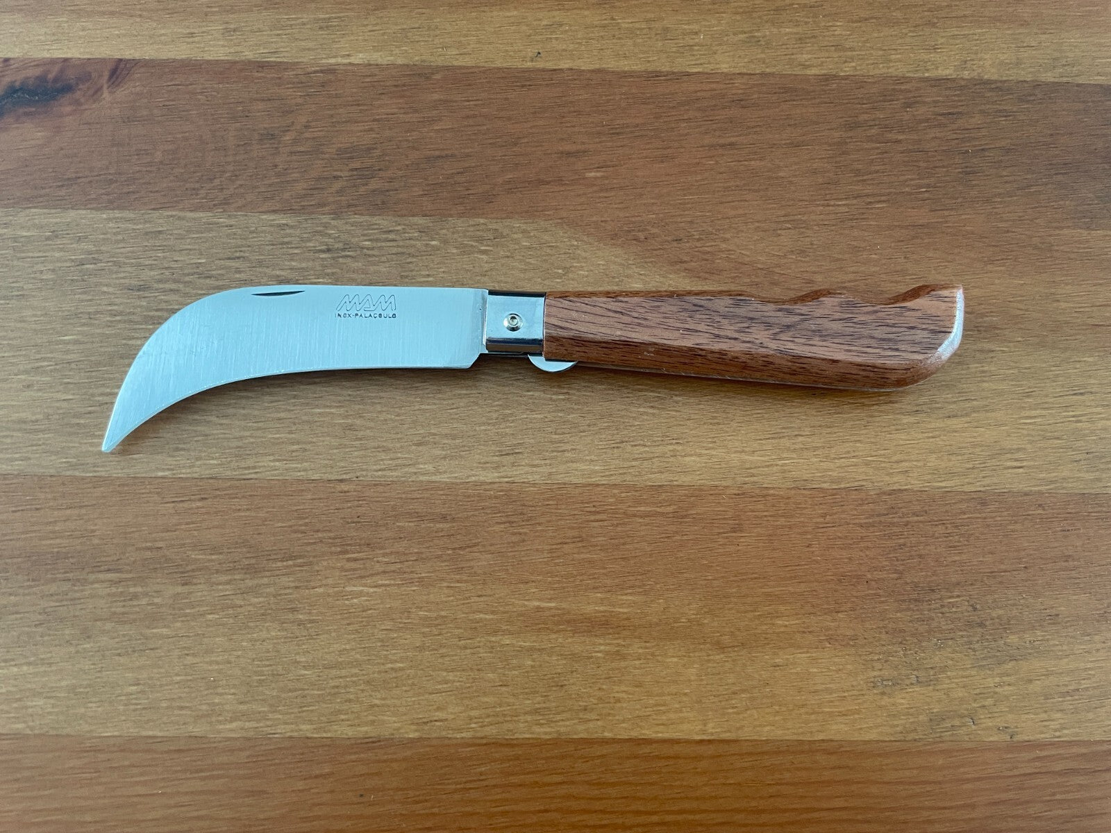 3.54" Portuguese Navaja MAM Harvesting and Mushroom Bubinga Wood Handle
