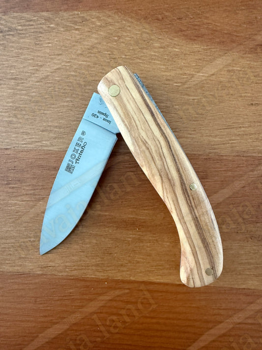 2.75” Joker Antaño Camping Folding Knife (Olive Wood Handle) Handmade in Spain