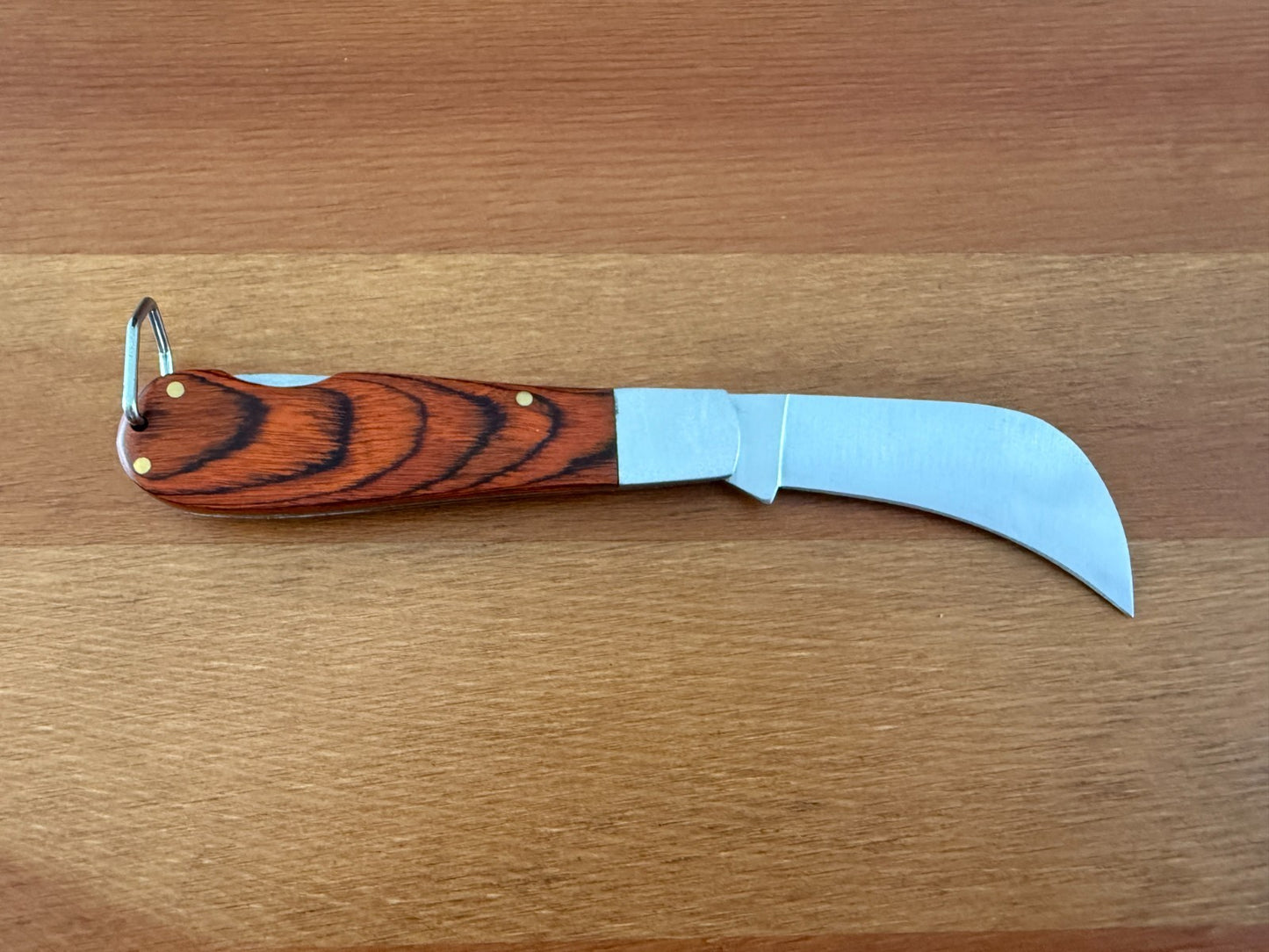 3" Hawkbill Tranchete Grape Harvest Pocket Knife Stamina Handle Lockback - Spain
