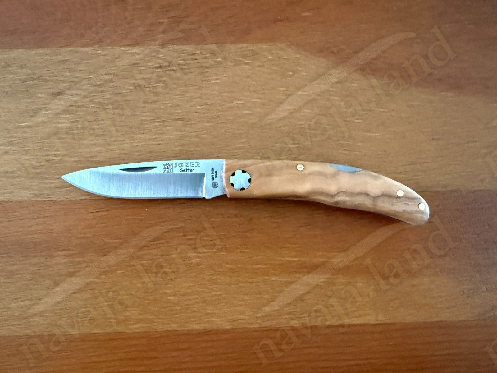 2.5” Joker Setter Hunting Folding Knife (Olive Wood Handle) Handmade Spain