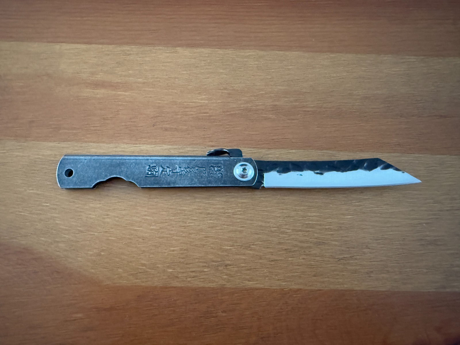 3" Navaja Higonokami Pocket Knife Steel Tanto Blade Stonewashed Handle & Sheath