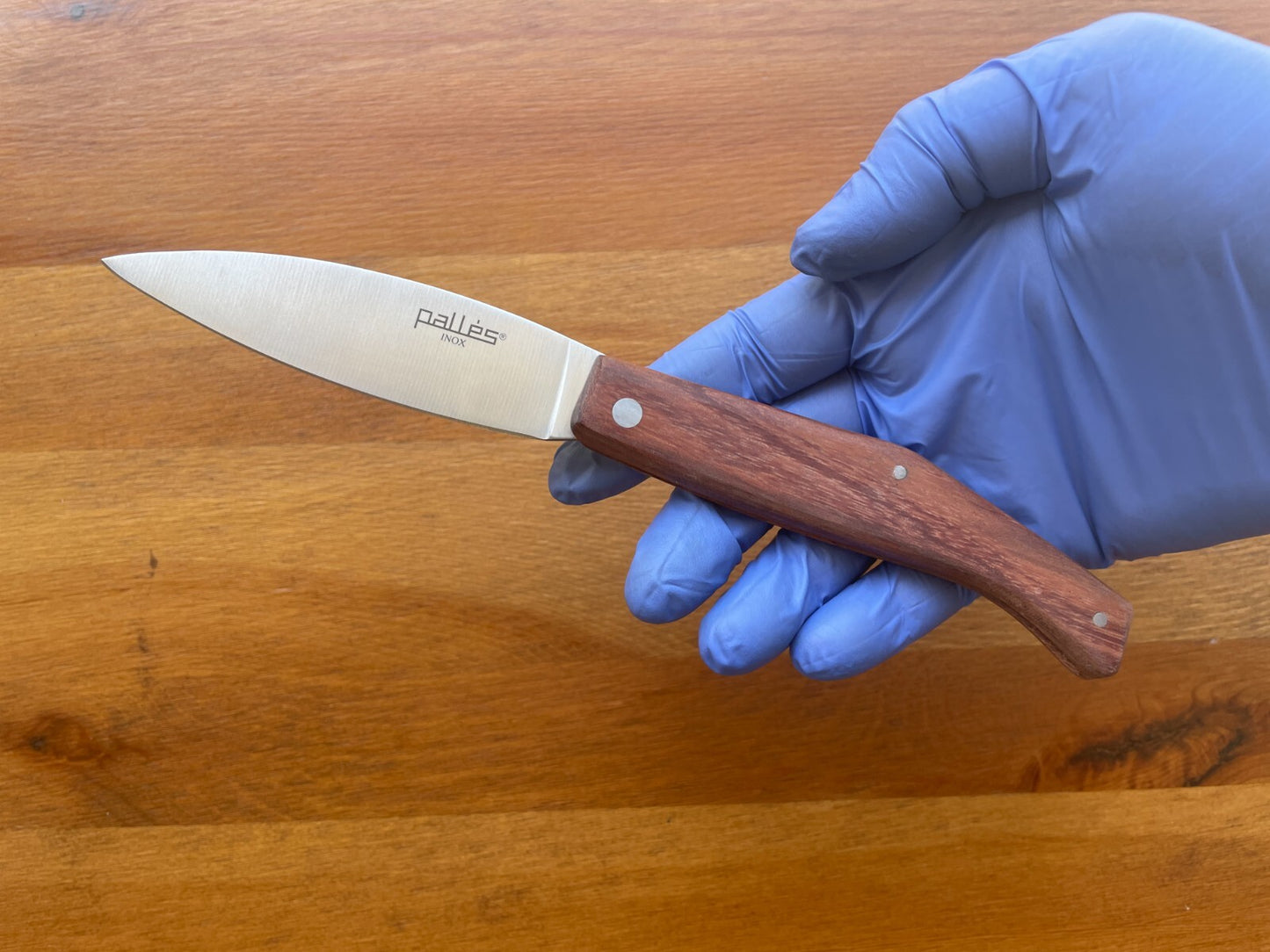 3.9" Pallés Inox Navaja Pocket Knife Stainless Steel Blade Wood Handle Slipjoint