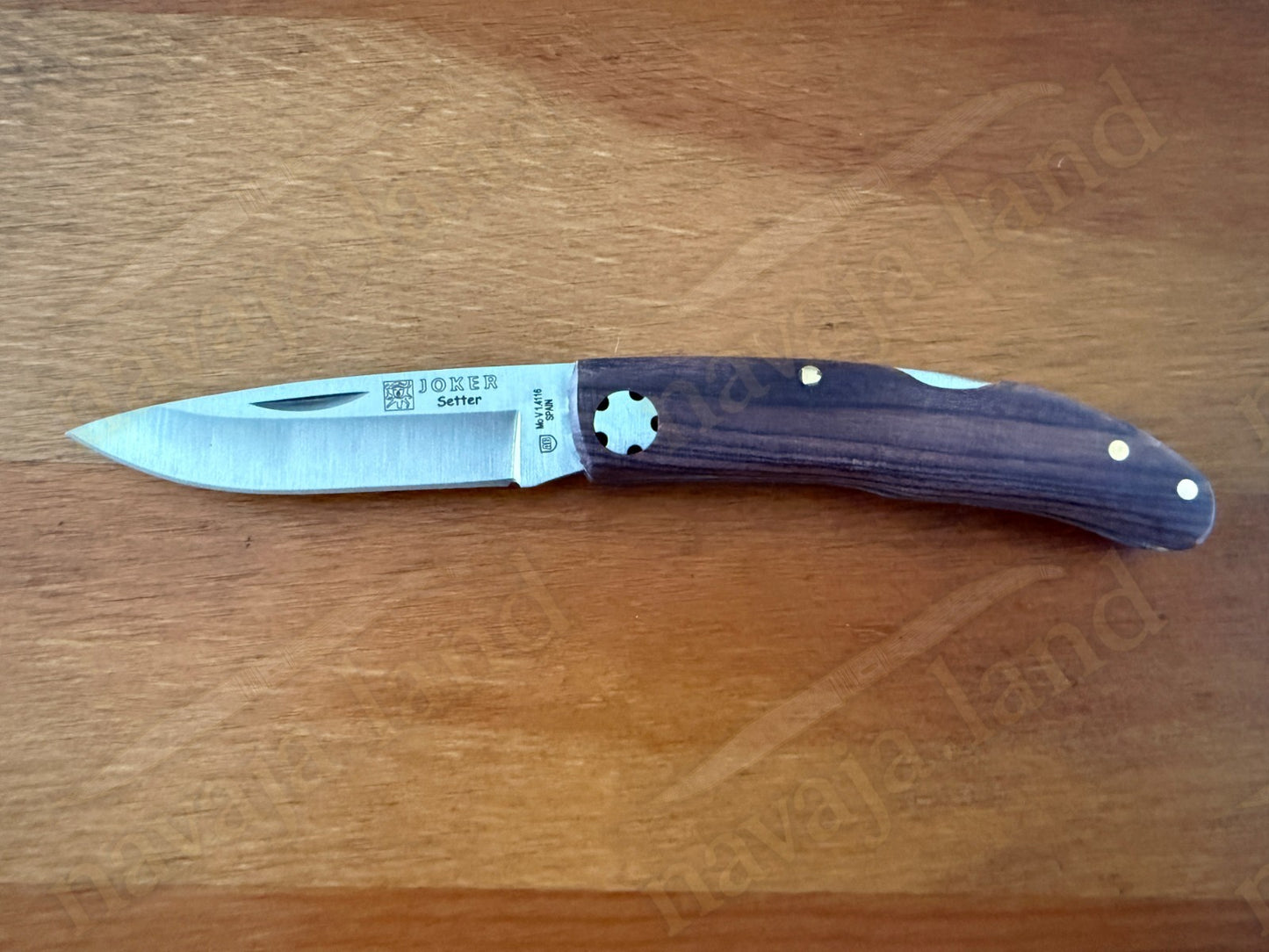2.5” Joker Setter Hunting Folding Knife (Rosewood Handle) Lockback From Spain