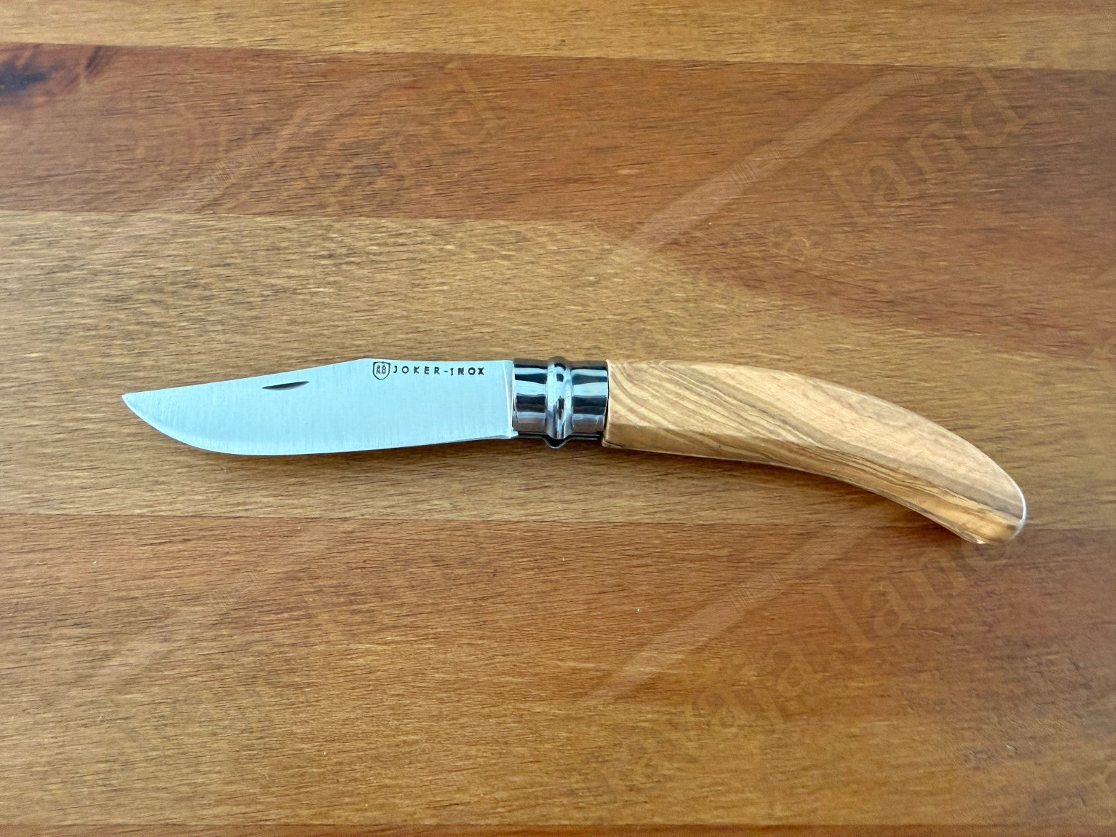Olive Wood Handle Joker Folding Knife 8 cm (3.15 in) Blade with Viroblock Lock