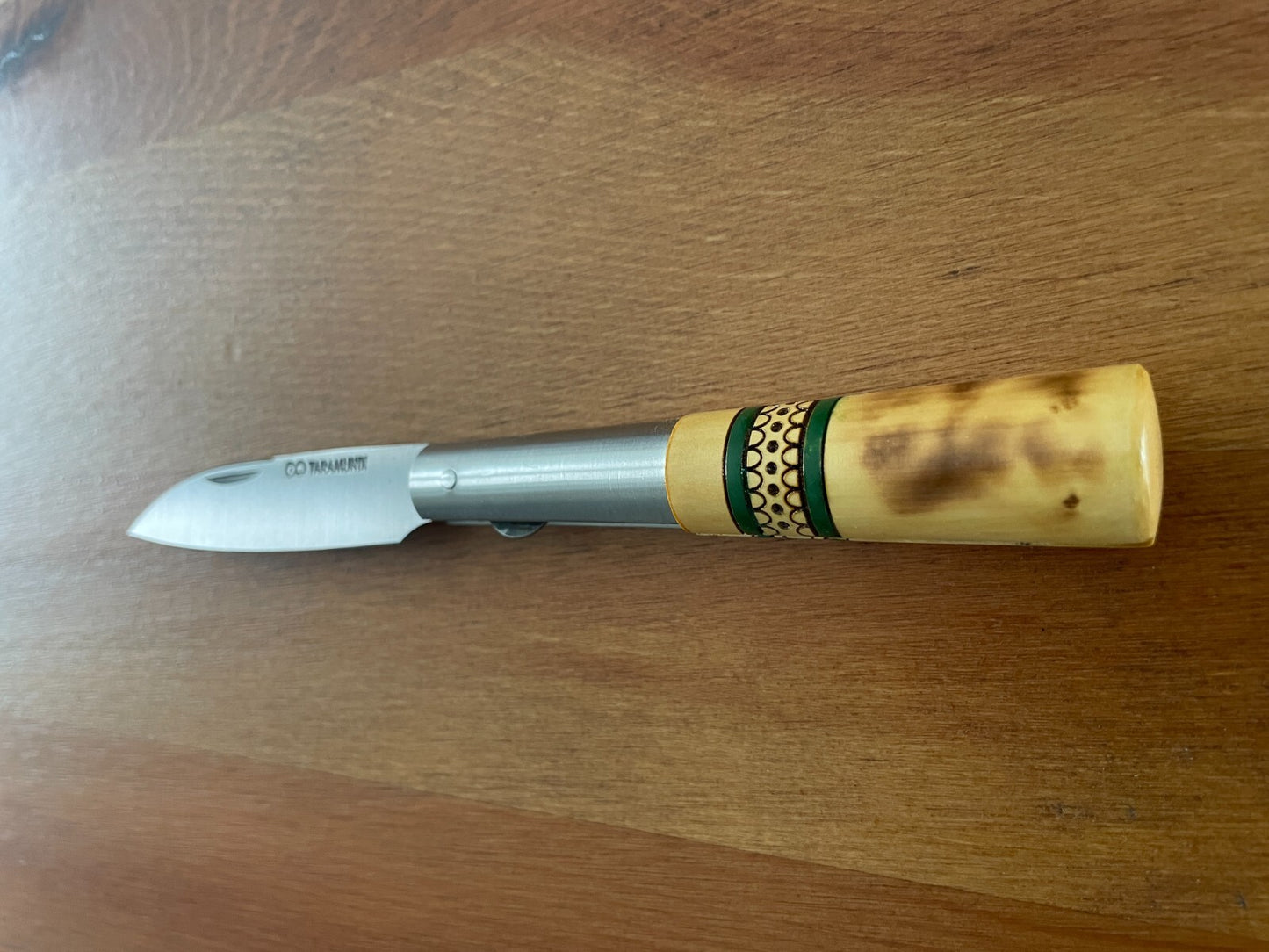 3.26” CQ Taramundi Pocket Knife Boxwood Handle Unique Design Asturias Spain