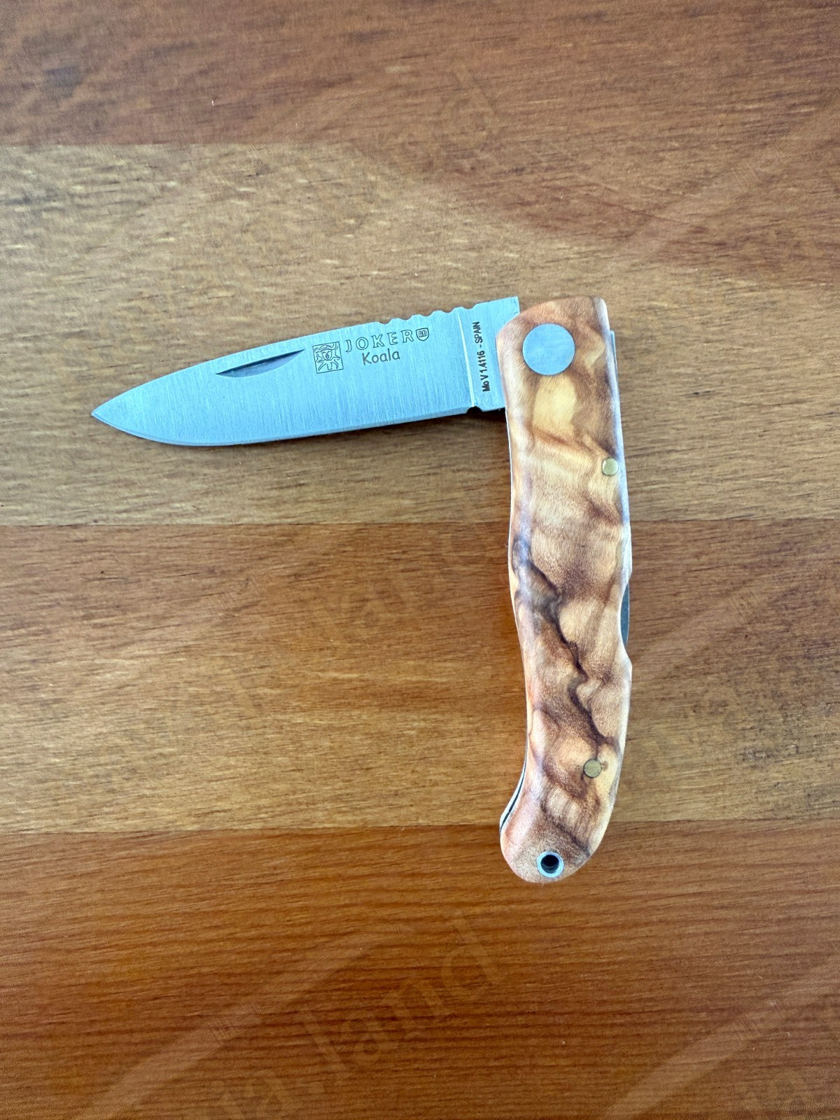 Joker Koala Pocket Knife 2.75” MOVA Blade Olive Wood Handle Handmade in Spain