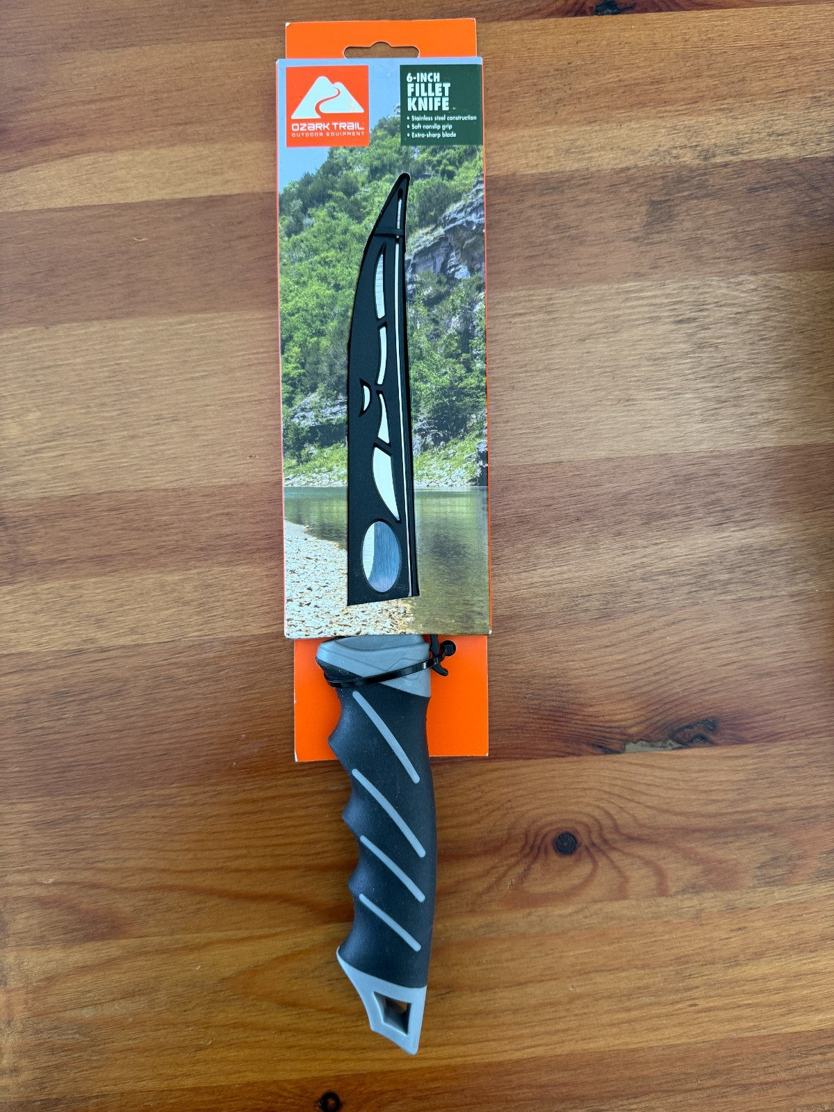 6" Stainless Steel Fillet Fishing Knife with TPR Handle 12" Overall Sheath Inc.