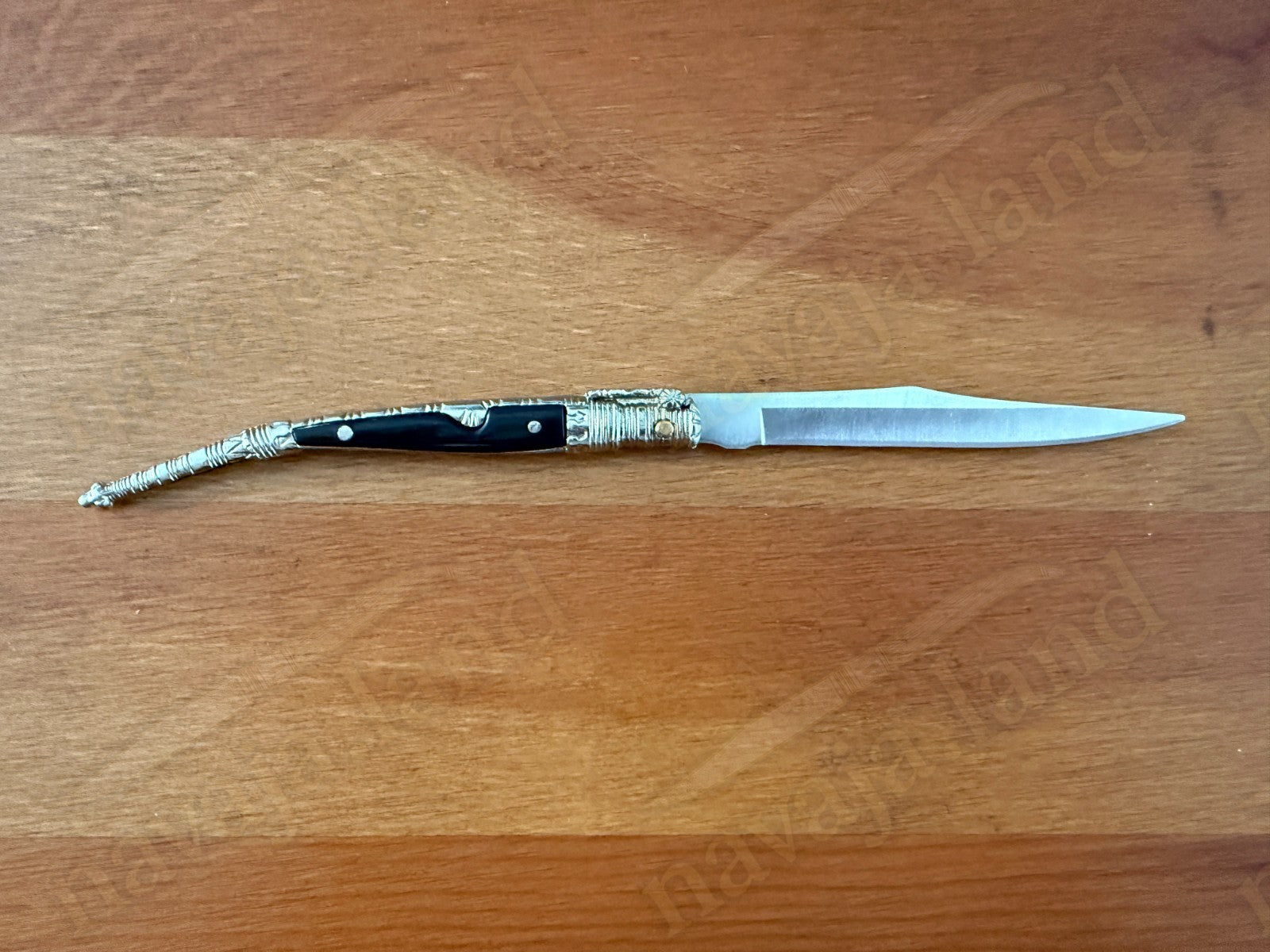 3.3” Albacete Navaja Joker Stiletto Knife Zamak Handle Handmade Slipjoint Spain