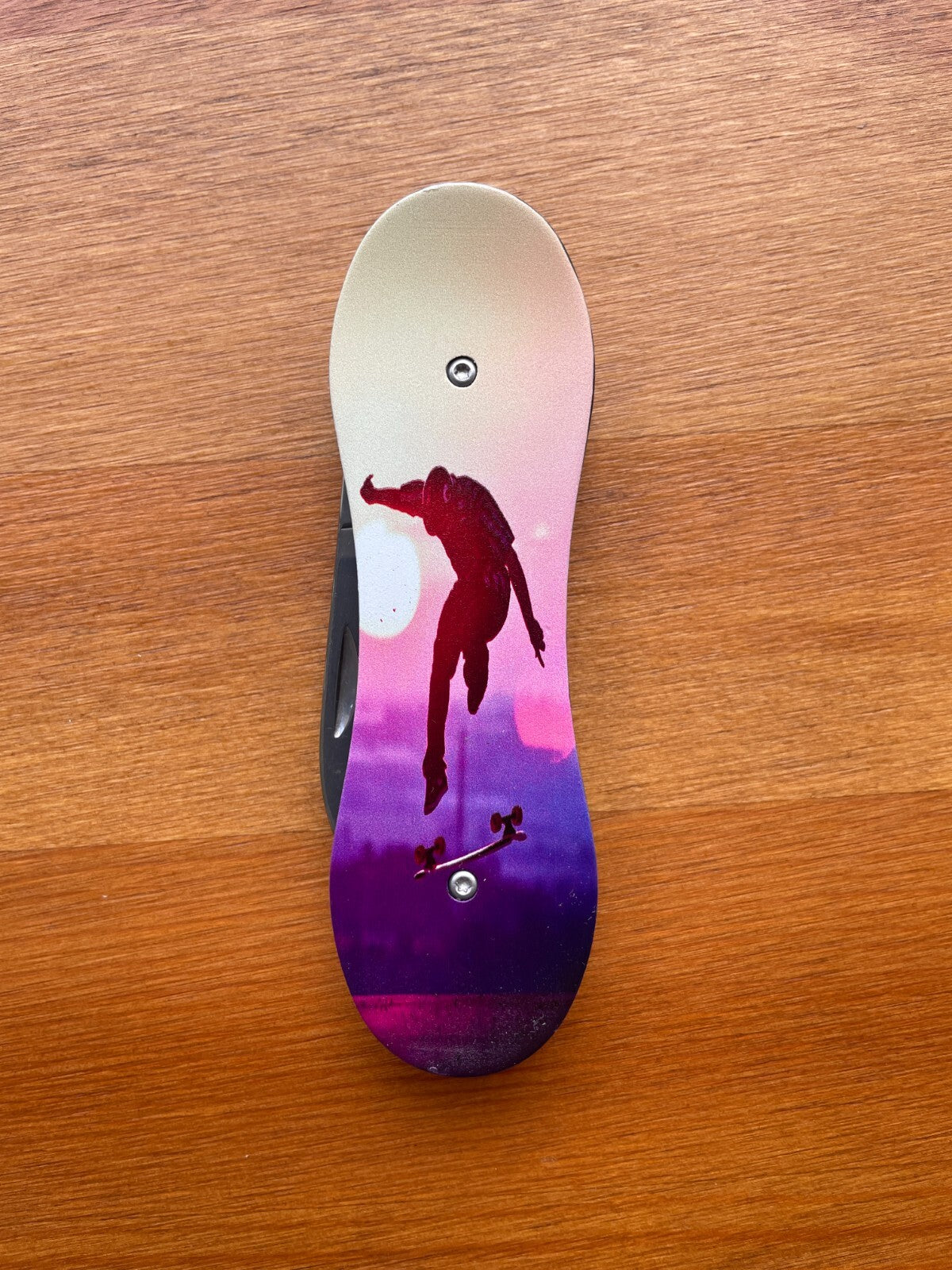 3.14 in. Navaja Skate Board Pocket Knife Bottle Opener Liner Lock From Spain