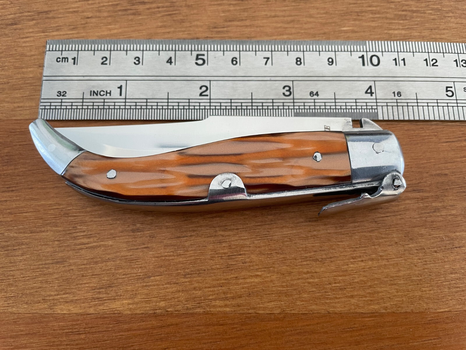 3.3" Spanish Navaja Pocket Knife Celluloid Scales Handcrafted High Quality