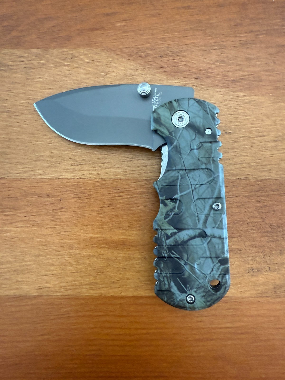 2.5" Stainless Blade Pocket Knife Aluminum Camo Handle Liner Lock From Spain
