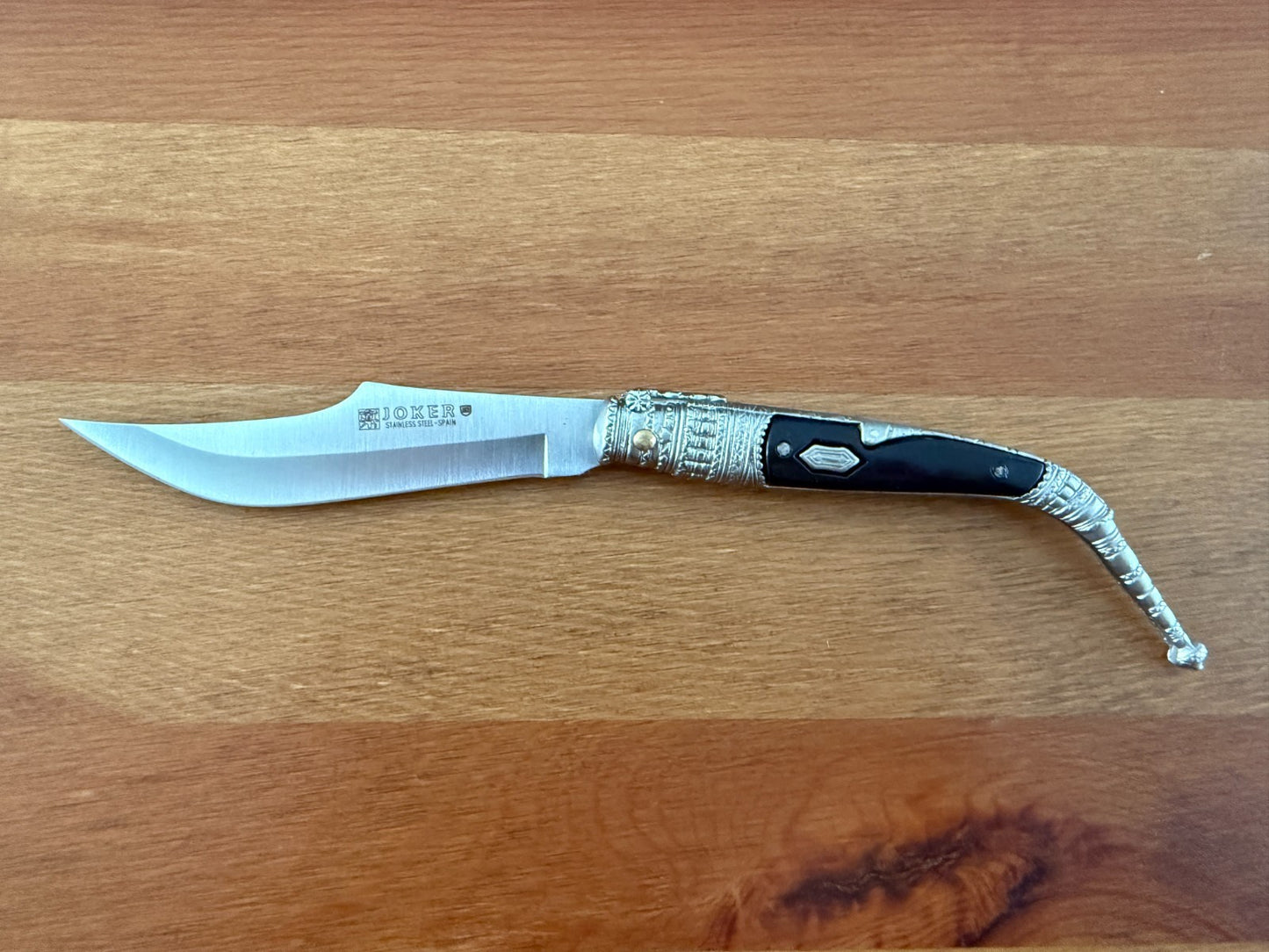 3.9” Albacete Navaja Joker Sevillana Knife Zamak Handle Handmade Slipjoint Spain