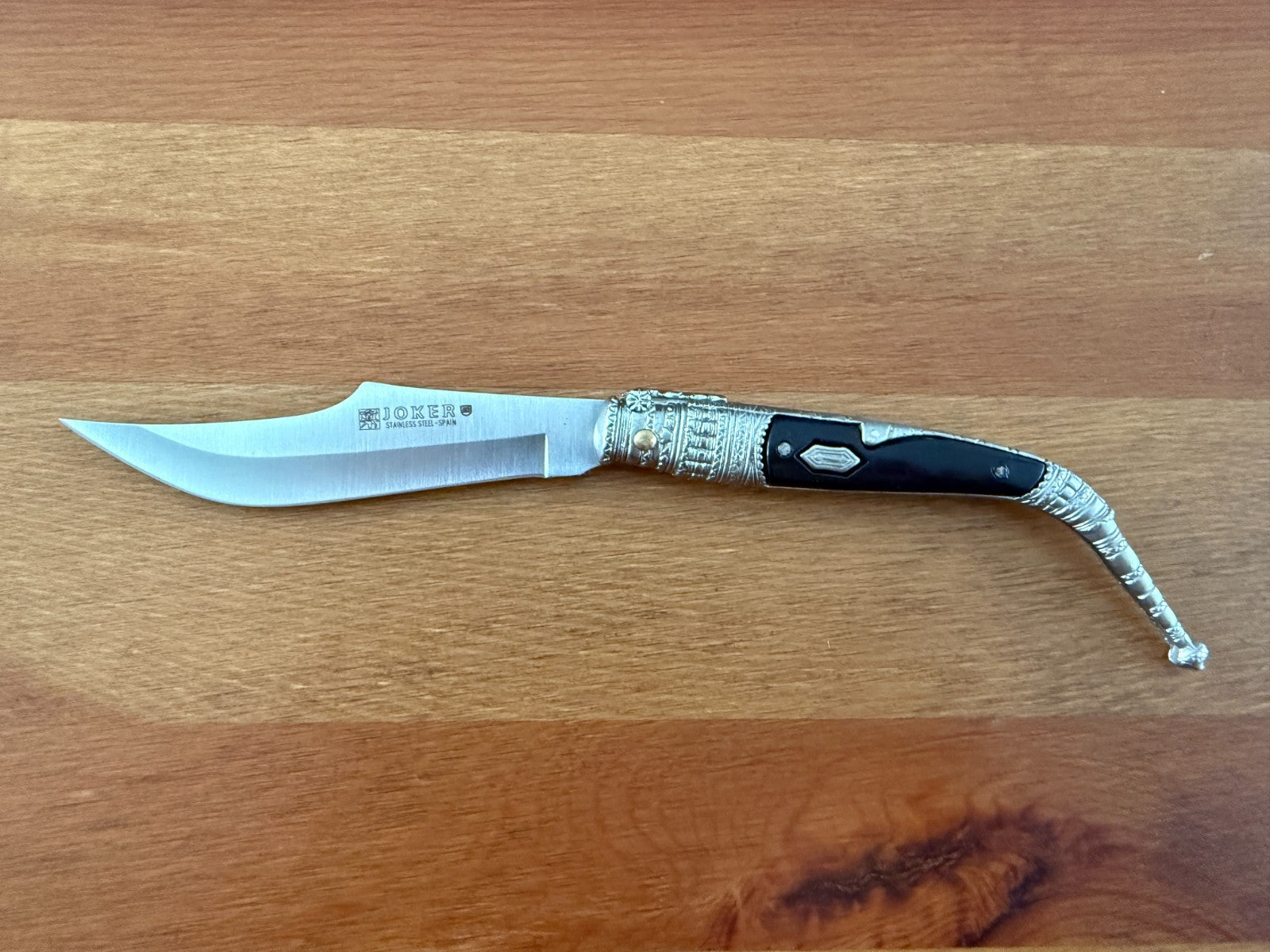 3.9” Albacete Navaja Joker Sevillana Knife Zamak Handle Handmade Slipjoint Spain