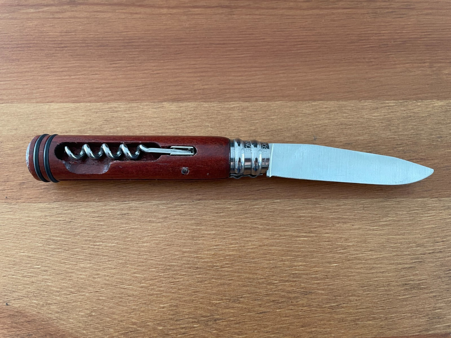 3.14" Andre Verdier Navaja Coyote Mahogany Handle Corkscrew From France
