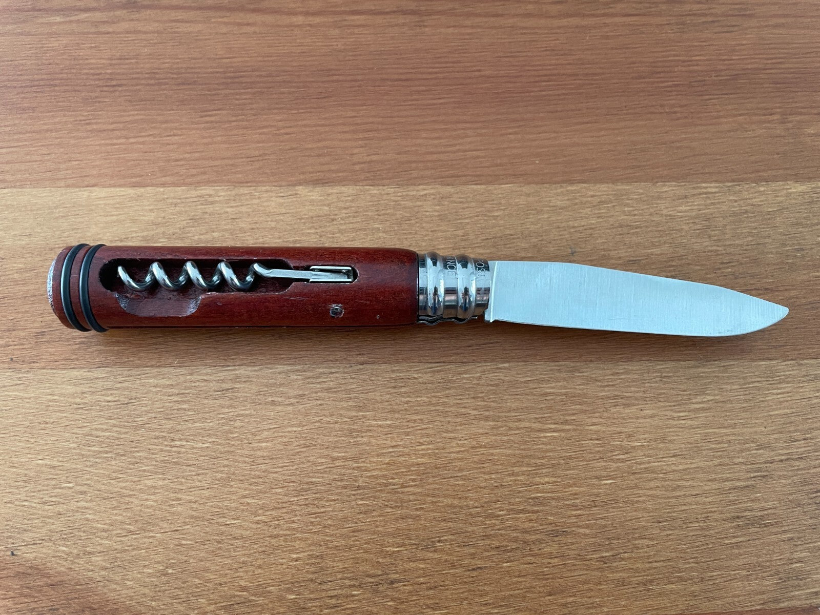 3.14" Andre Verdier Navaja Coyote Mahogany Handle Corkscrew From France