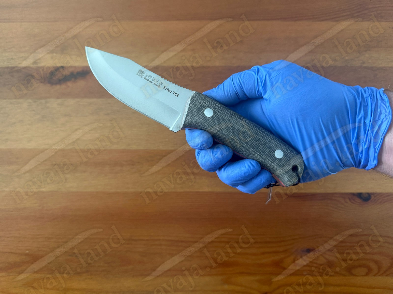 Joker Erizo TS2 Survival Knife 3.7” N695 Steel Blade Kydex Sheath & Fire Starter