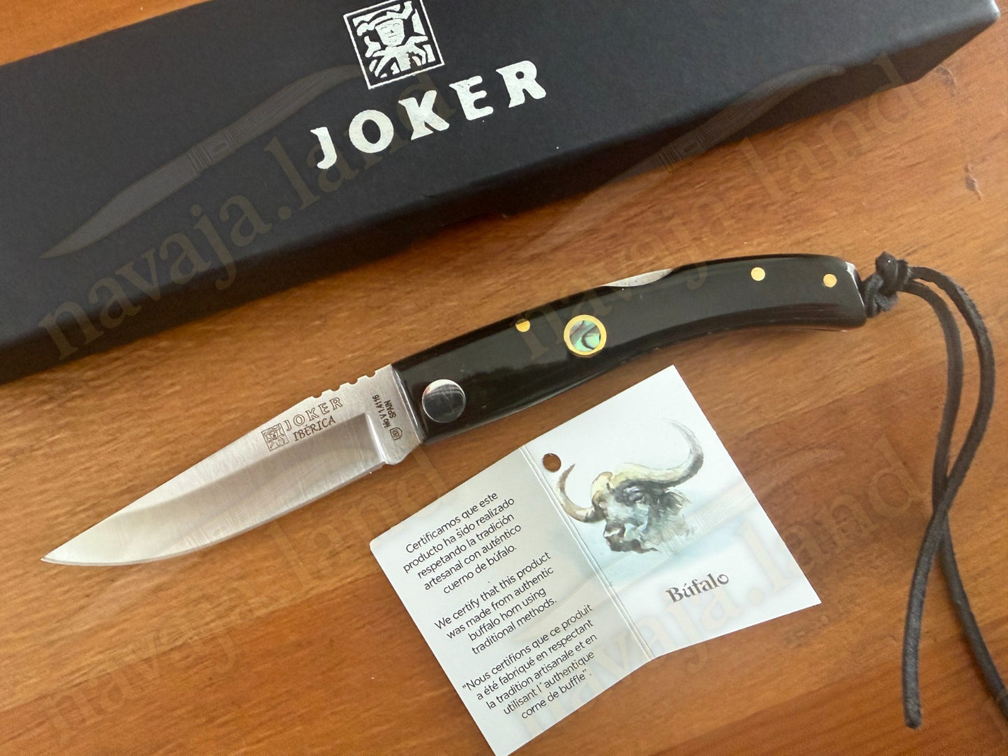 3” Joker Ibérica Folding Knife Buffalo Horn Handle MOVA 1.4116 Stainless Steel