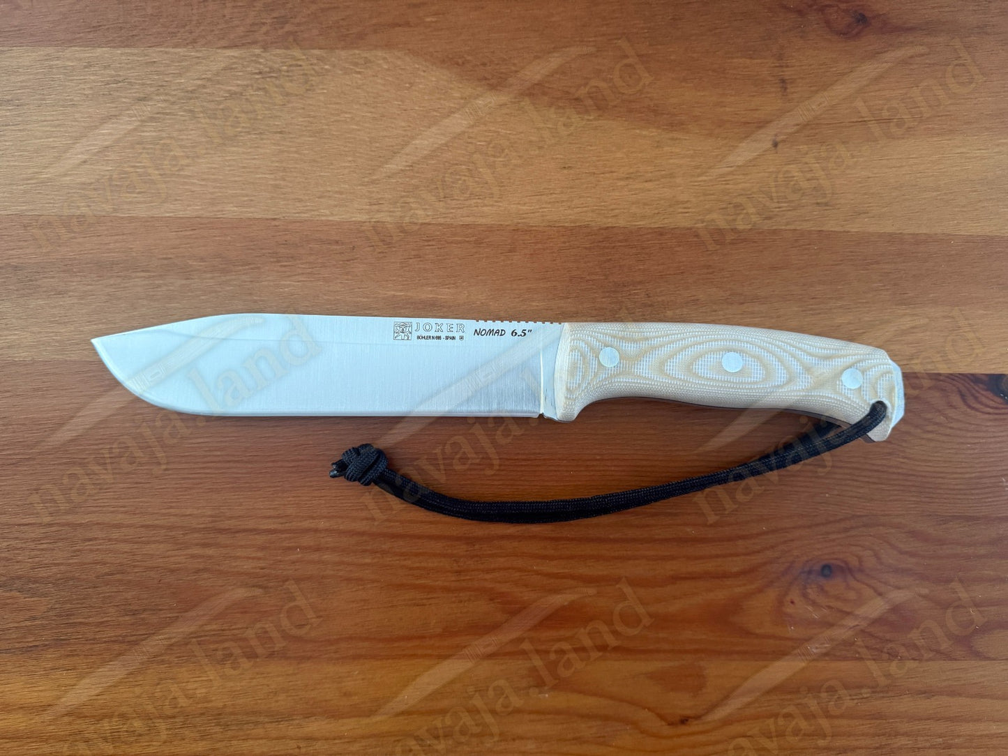 Joker Nomad Survival / Camp Knife 6.5" Böhler N695 Steel Beige Micarta Handle
