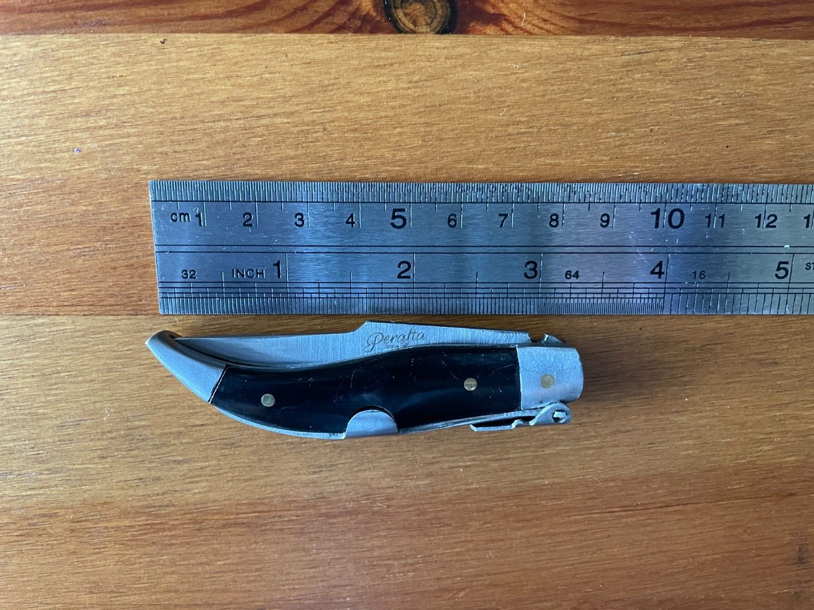 2.5” Spanish Navaja Teja Albacete Pocket Knife Buffalo Horn Scales - USA Seller
