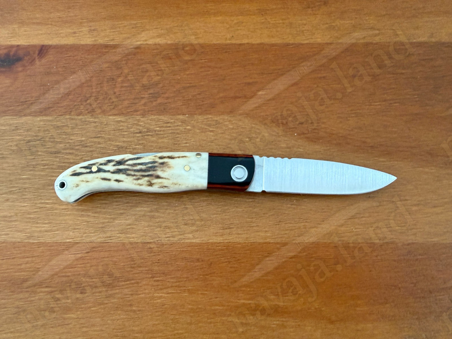 Joker Koala Pocket Knife 2.75” MOVA Blade Deer Horn Handle Grenadillo Ferrule