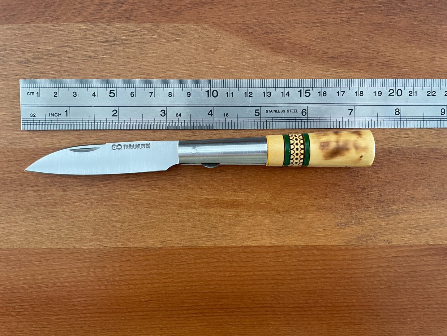 3.26” CQ Taramundi Pocket Knife Boxwood Handle Unique Design Asturias Spain