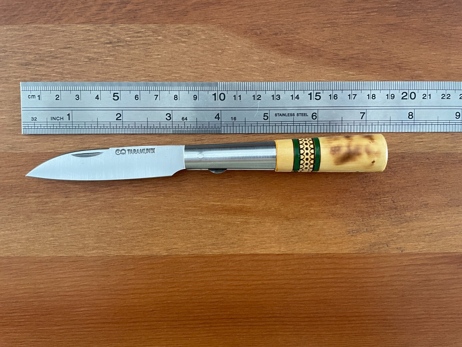 3.26” CQ Taramundi Pocket Knife Boxwood Handle Unique Design Asturias Spain