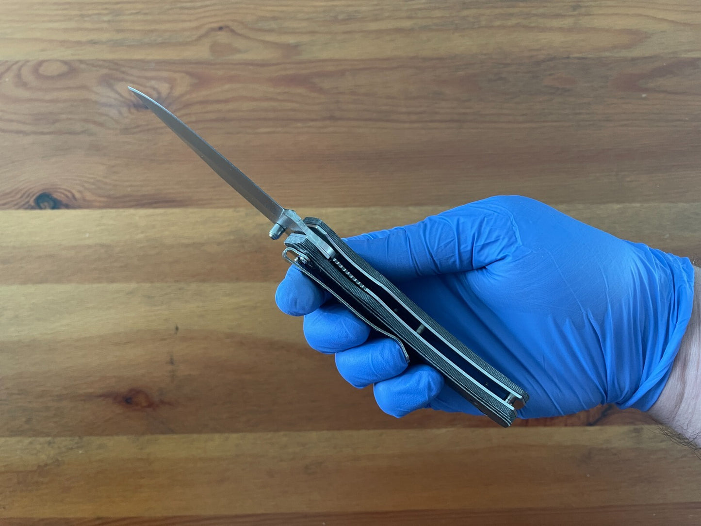 3.34" Stainless Steel Blade Tactical Knife Micarta Scales Pocket Clip