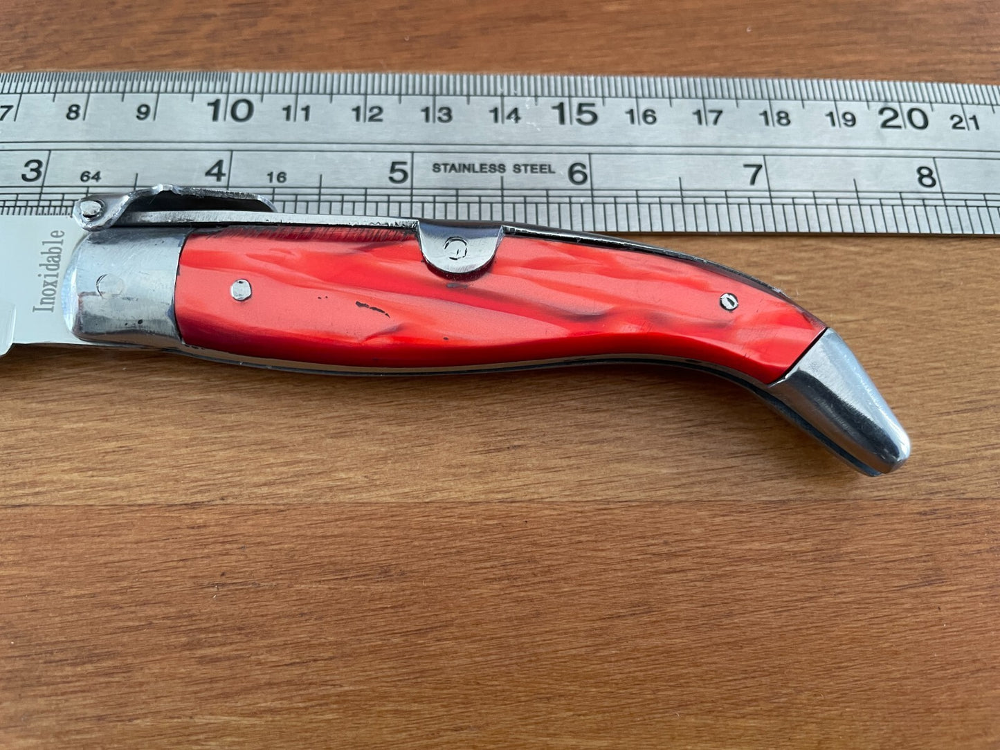 3.3" Spanish Navaja Pocket Knife Celluloid Scales Handcrafted in Spain US Seller