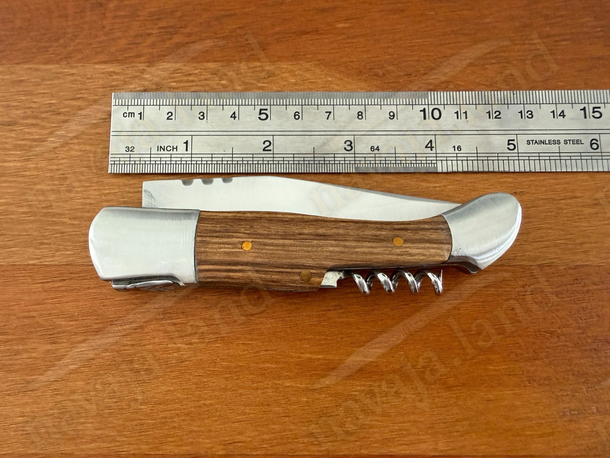 3.54” Blade Navaja Laguiole Inox Folding Pocket Knife w/ Corkscrew from Spain