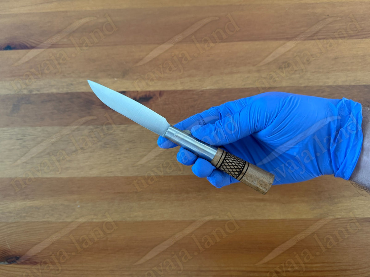 3.15" CQ Taramundi Pocket Knife Chestnut Wood Handle Liner Lock Made in Spain