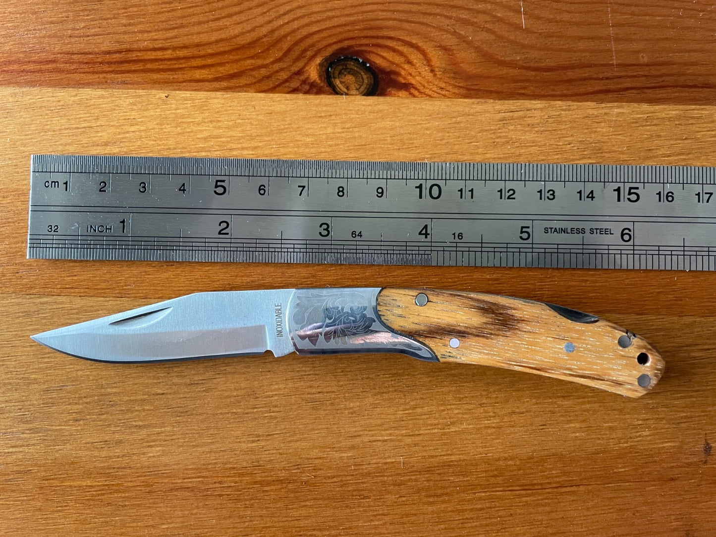 2.5" Blade Cute Folding Pocket Knife Bolsters Engraved Imported Spain -US Seller