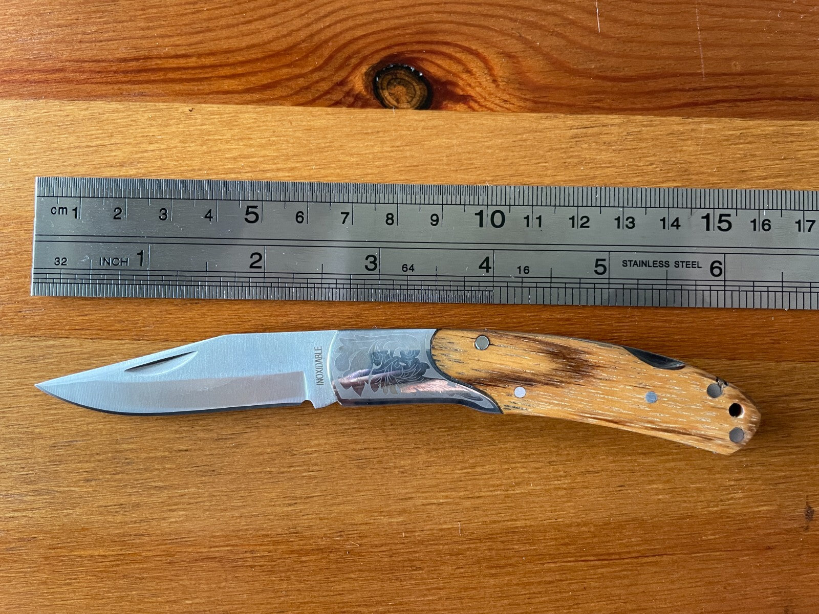 2.5" Blade Cute Folding Pocket Knife Bolsters Engraved Imported Spain -US Seller