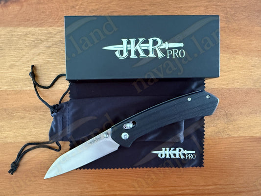 Folding Knife G10 Handle - D2 Steel - 3.4" Blade Axis Lock w/ Presentation Box