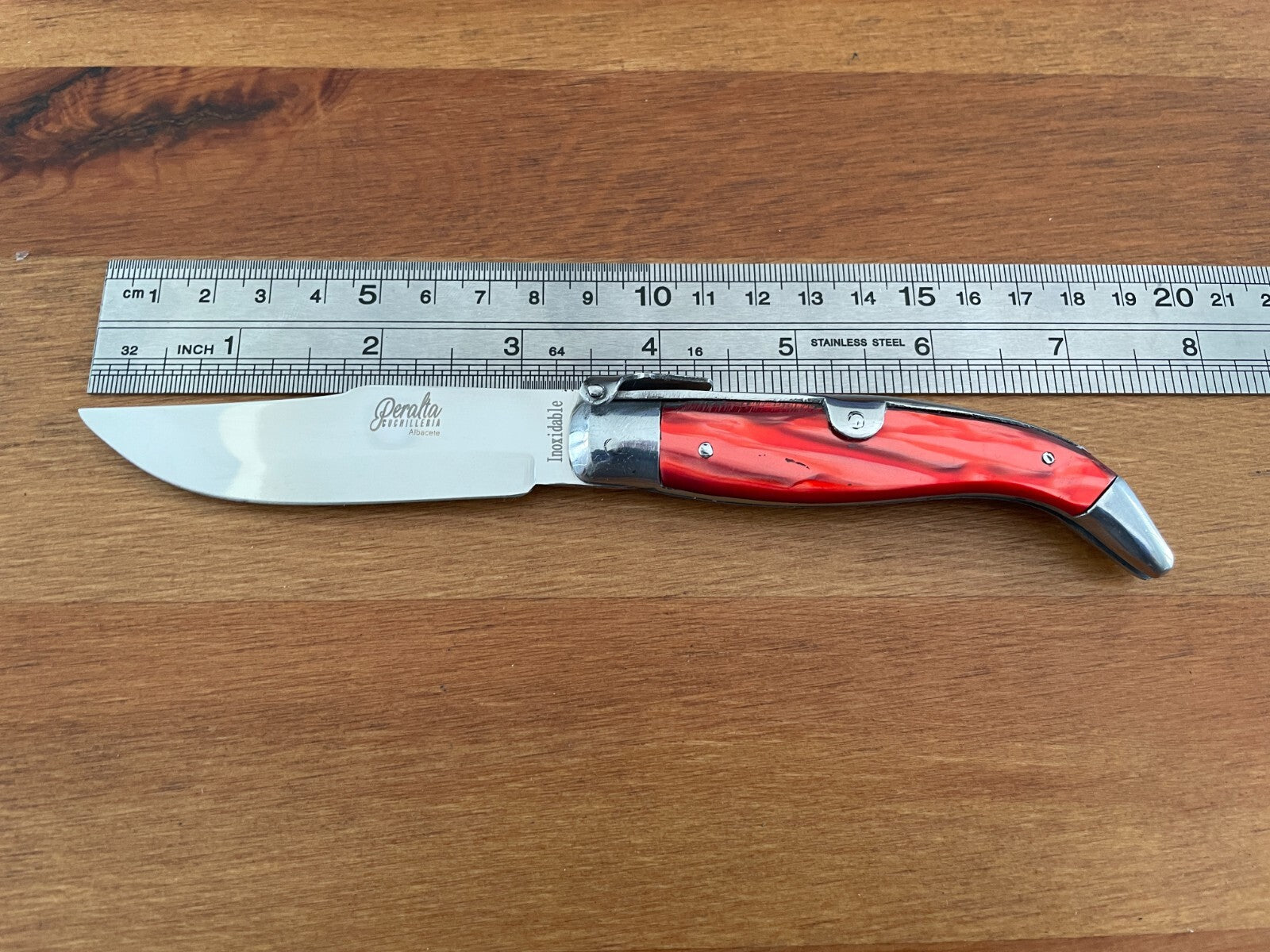 3.3" Spanish Navaja Pocket Knife Celluloid Scales Handcrafted in Spain US Seller