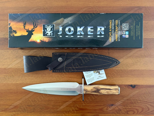 🔪Joker Colmillo Hunting Knife – 8.66” MOVA Blade | Olive Wood Handle | Spain