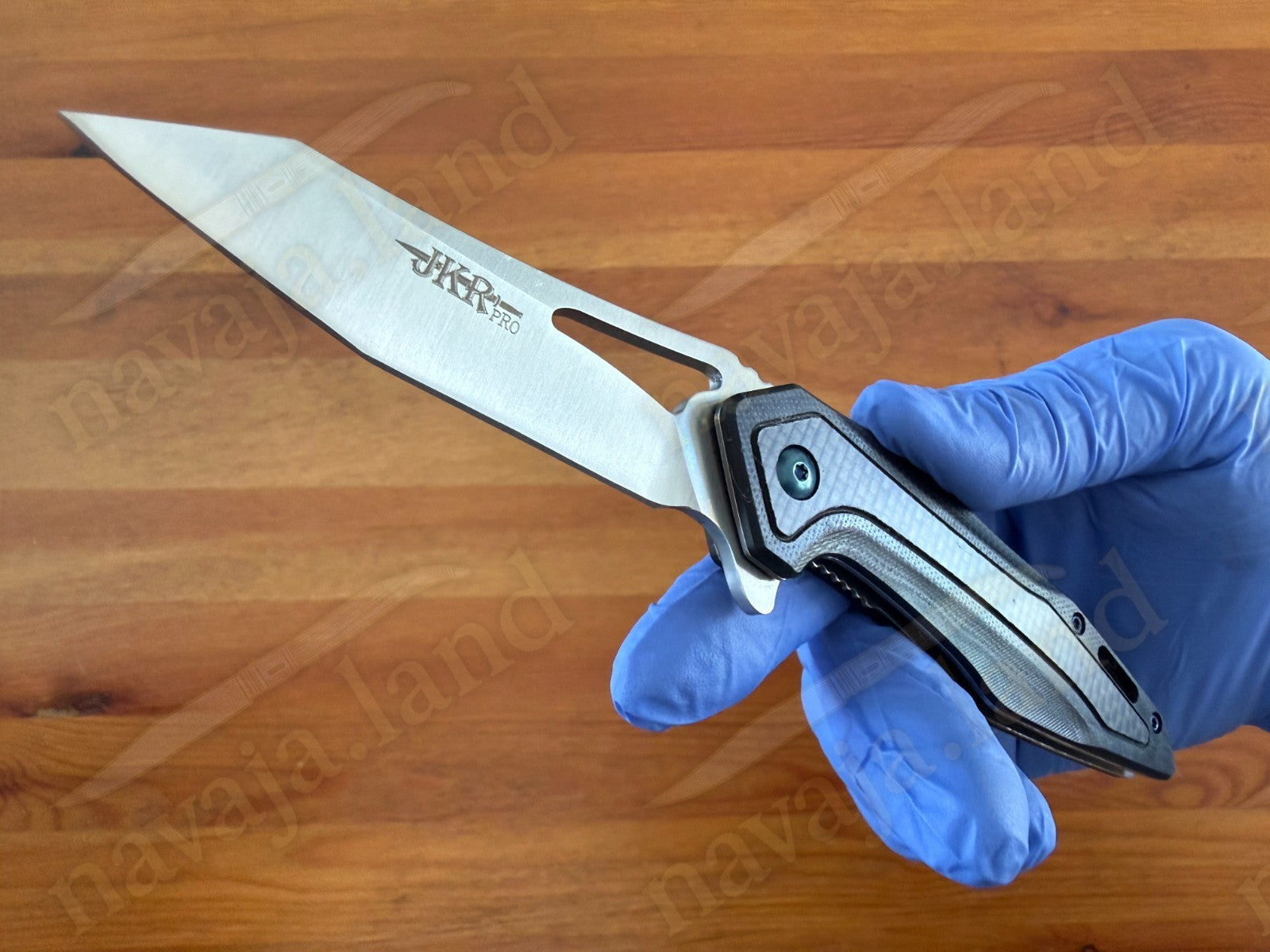 Folding Knife Carbon Fiber & G10 Handle - D2 Steel - 3.1" Blade Presentation Box