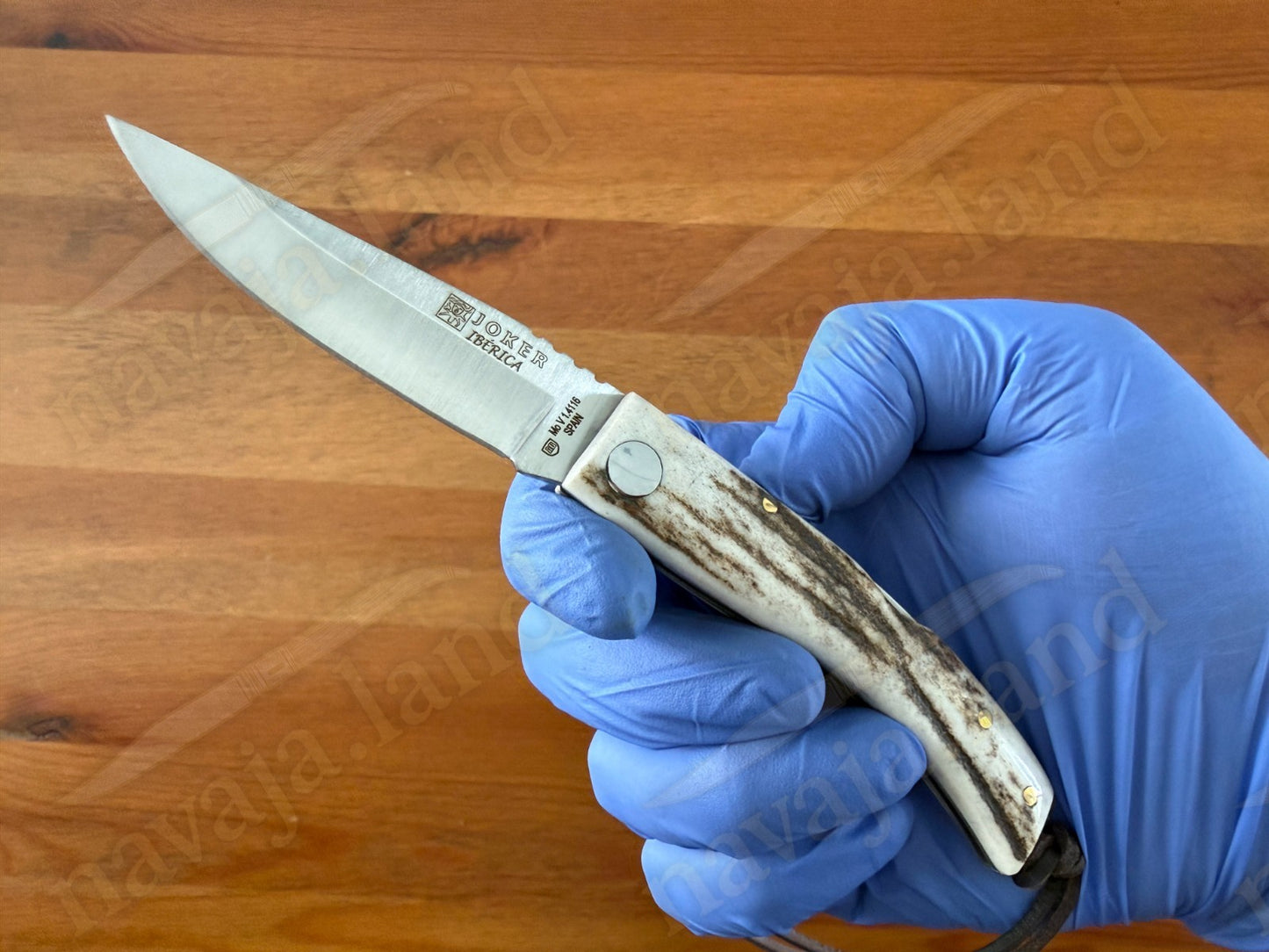 Joker Ibérica Folding Knife 🦌 Deer Horn Handle 3” MOVA 1.4116 Stainless Steel