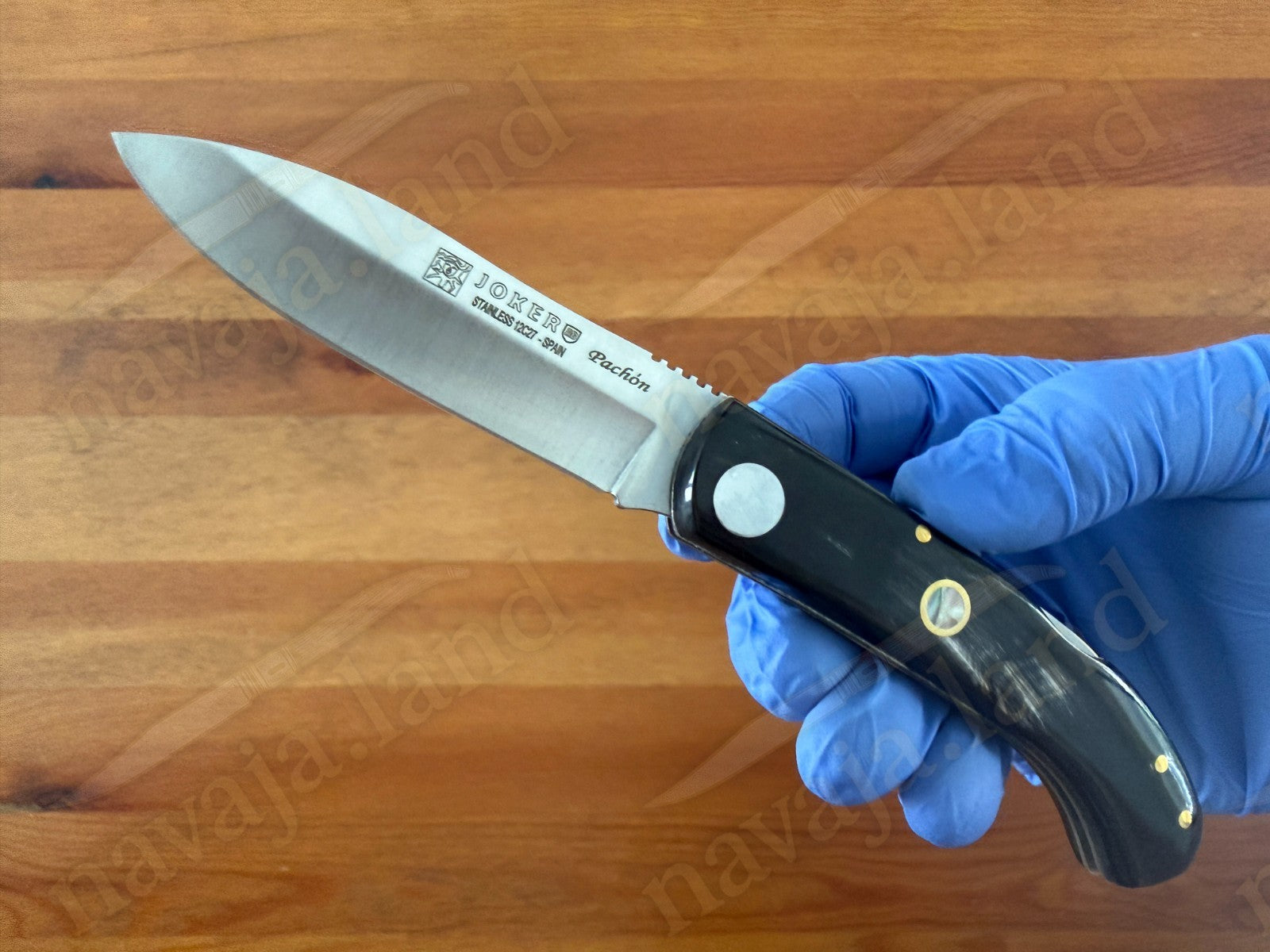Joker Pachón Folding Knife – Buffalo Horn Handle Sandvik 12C27 Steel Backlock