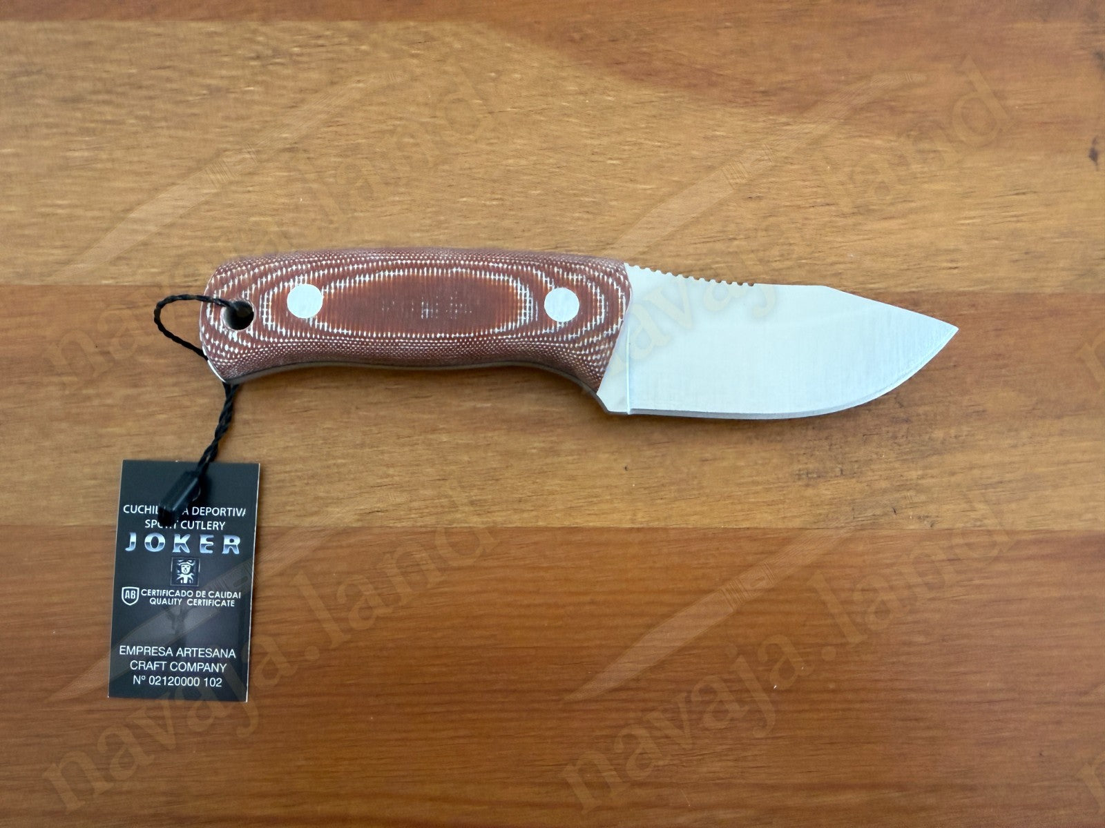 Joker Erizo TS1 3" Bohler N695 Steel Blade Fixed Knife Micarta Kydex Sheath