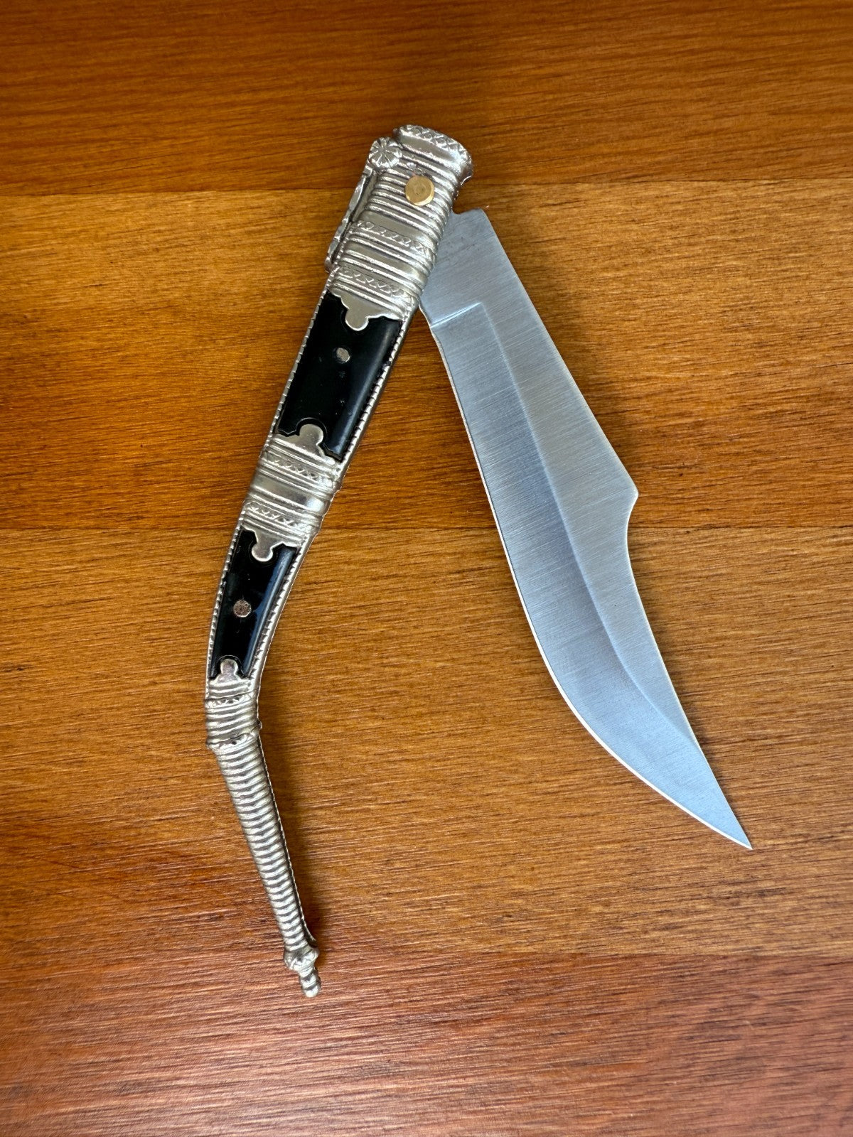 3.9” Albacete Navaja Joker Arabian Knife Zamak Handle Handmade Slipjoint Spain