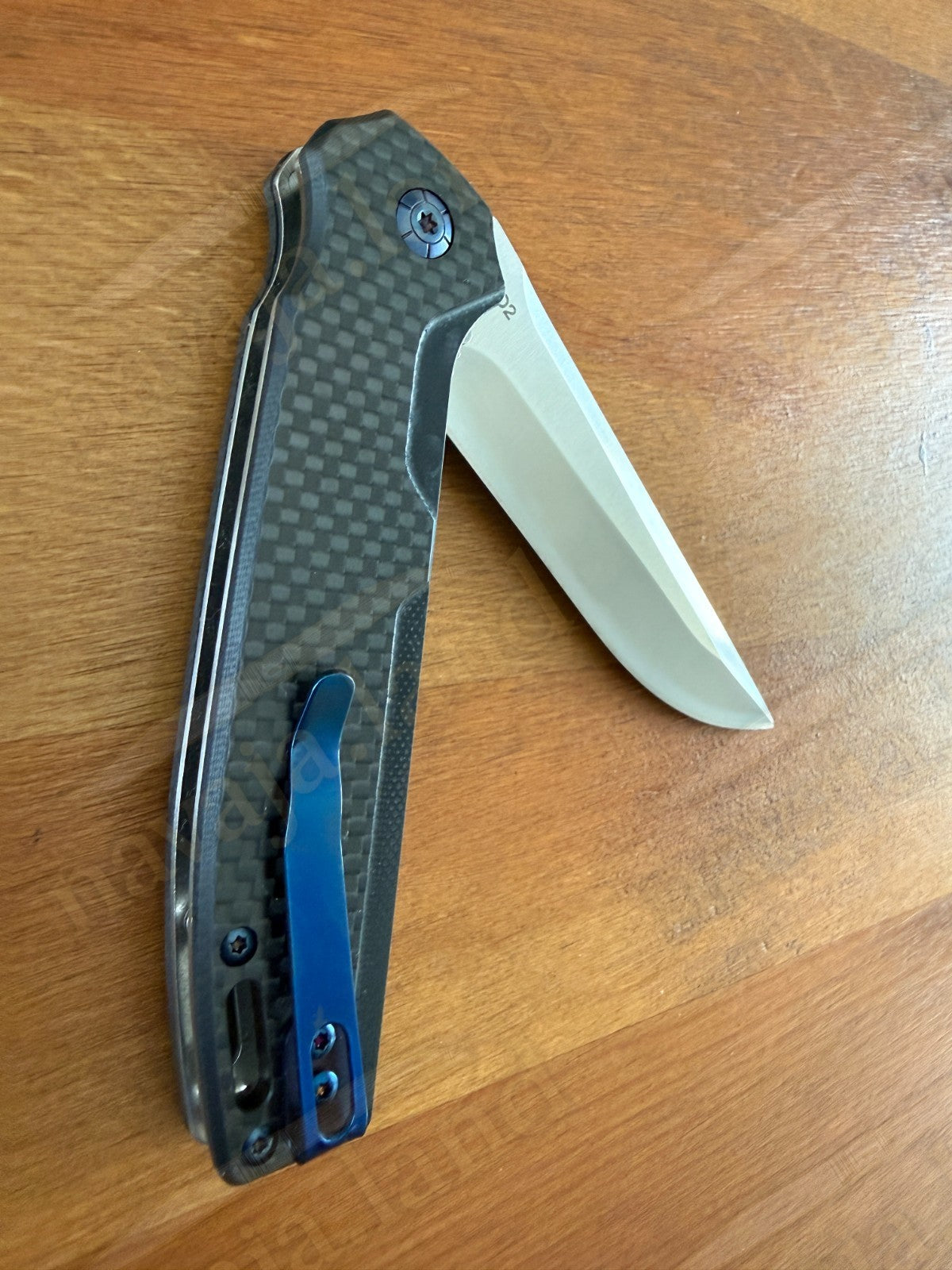 Folding Knife Carbon Fiber & G10 Handle - D2 Steel - 3.3" Blade Presentation Box