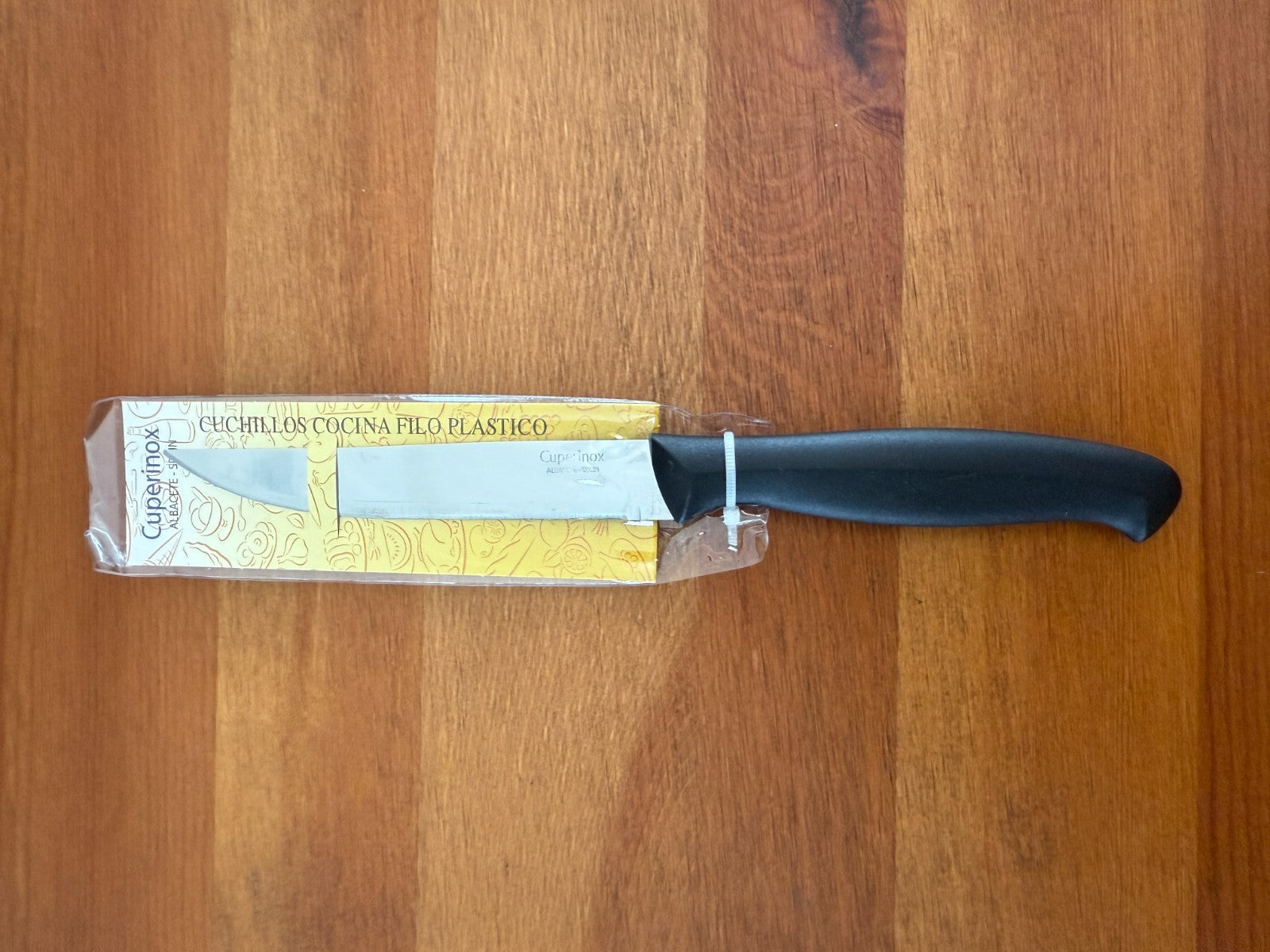 Cuperinox Kitchen Knife 5 in Plain Edge Blade with Plastic Handle From Spain