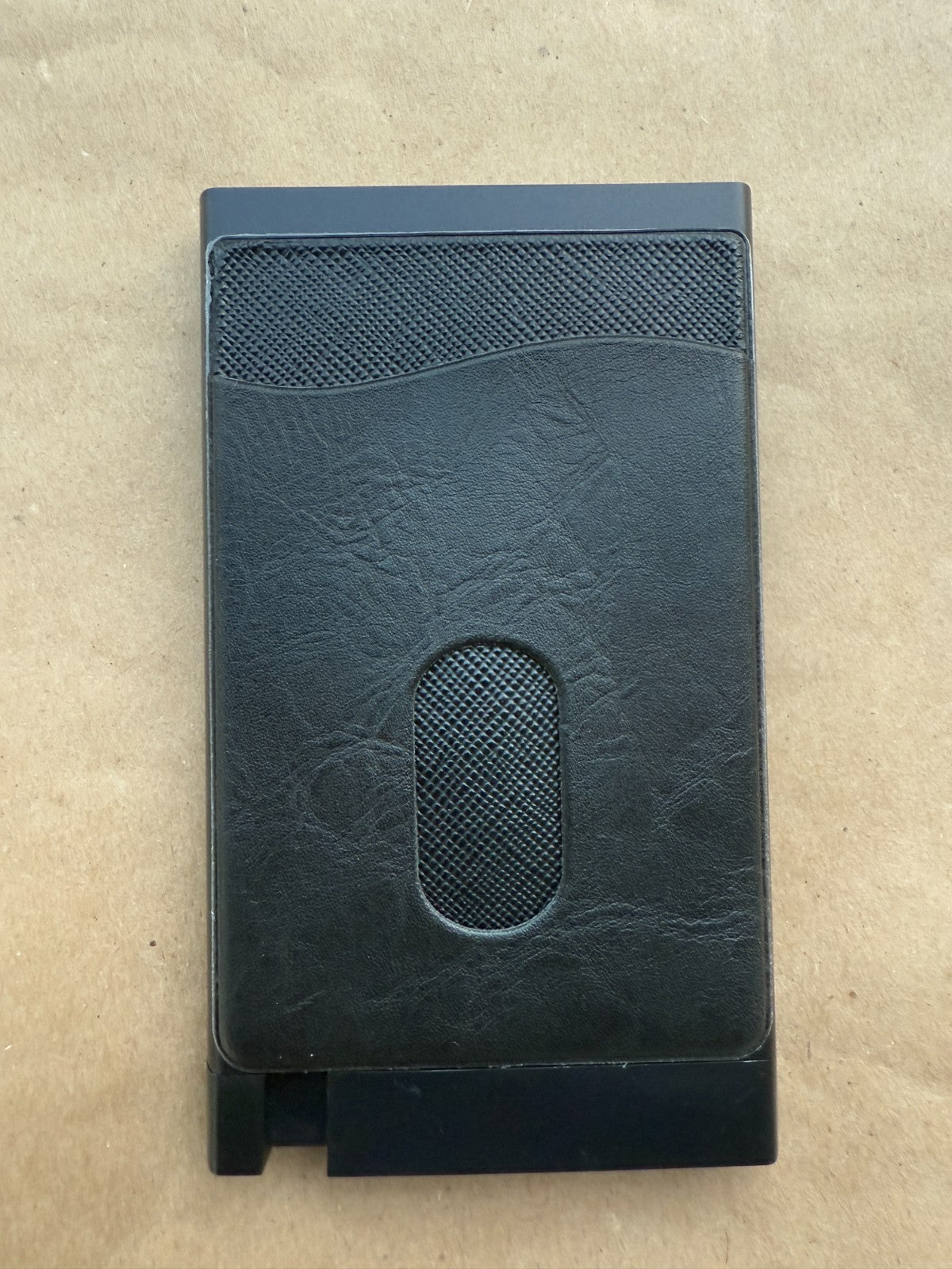 The Grinch Pop Up Wallet Black Leather Credit Card Holder and Cash Aluminum