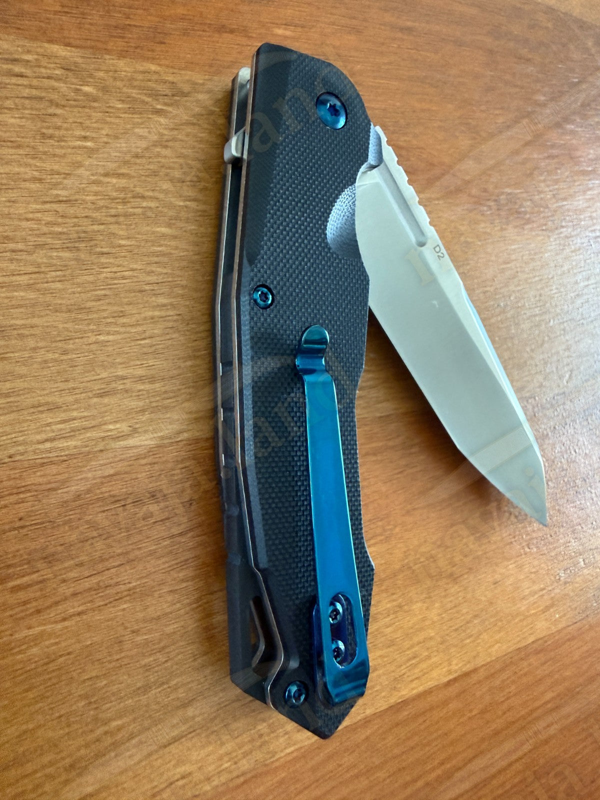 Folding Knife Carbon Fiber & G10 Handle - D2 Steel - 3.5" Blade Presentation Box