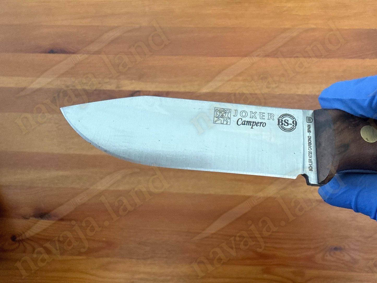 Joker Campero Bushcraft Fixed Knife 4.13" Böhler K720 Carbon Steel Walnut Handle