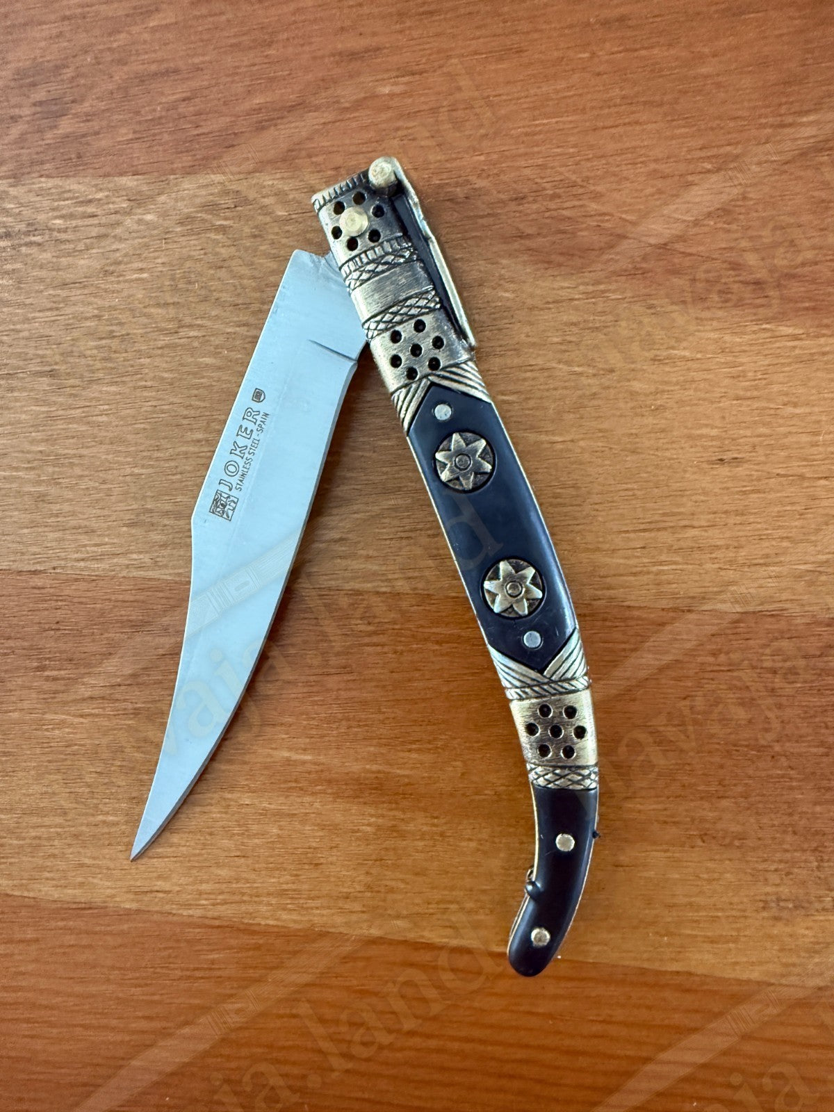 Spanish Navaja Joker Arabian Style 3.9" 420 Steel Zamak Handle Handmade in Spain